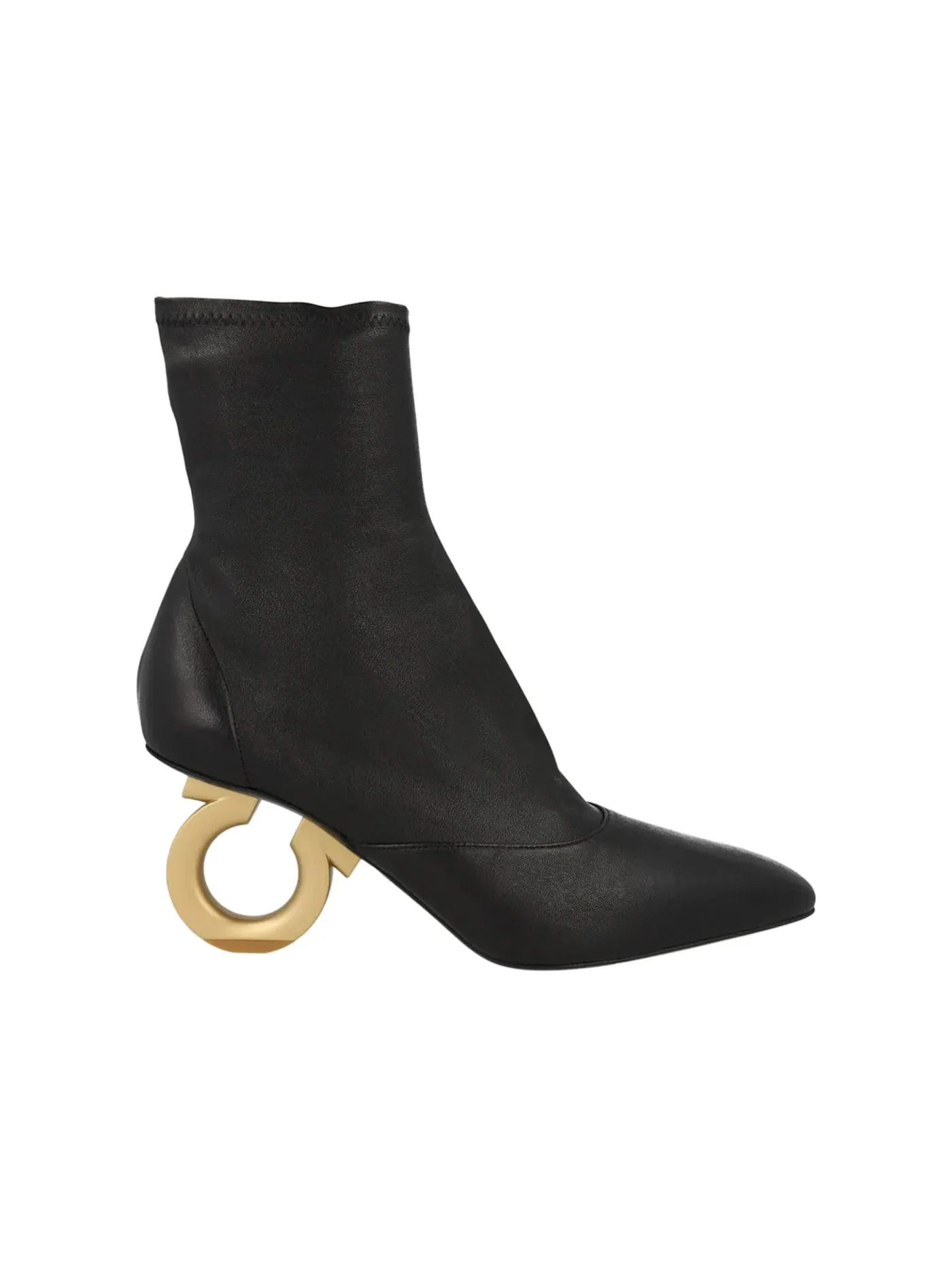 Женские ботинки на щиколотке с молнией Ferragamo Elina — изображение 1 из 3, черный