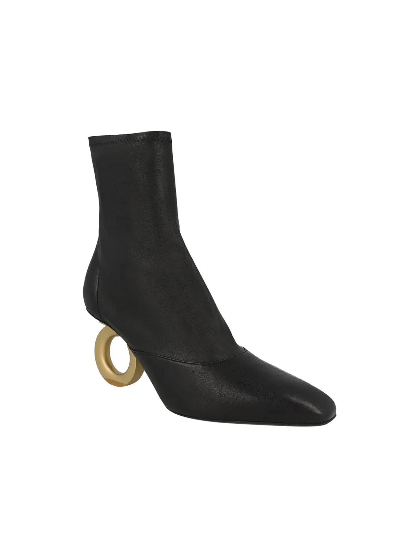 Женские ботинки на щиколотке с молнией Ferragamo Elina — изображение 2 из 3, черный