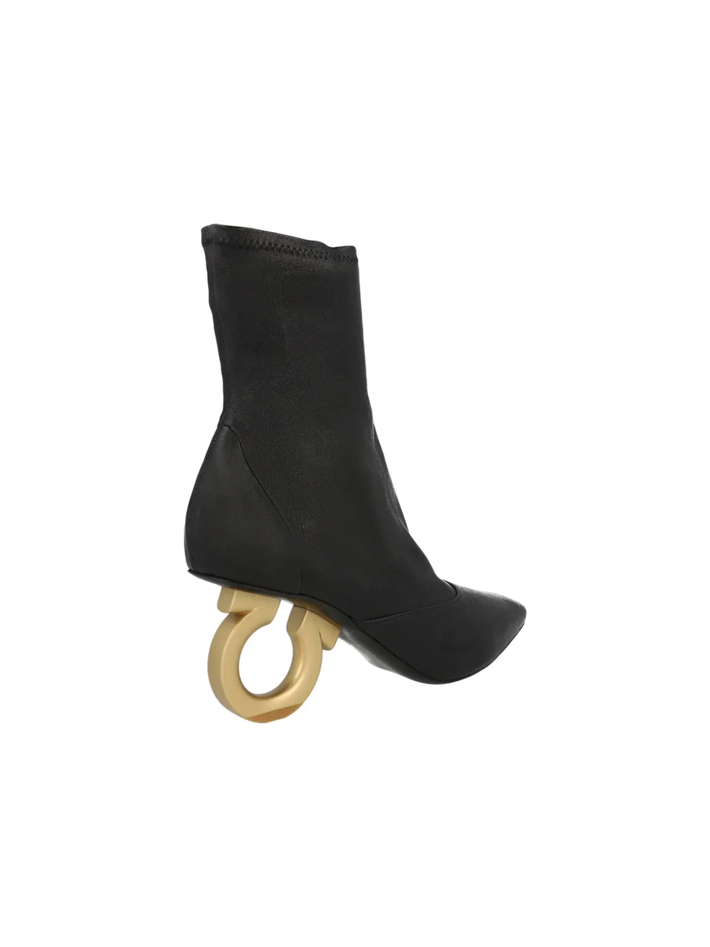 Женские ботинки на щиколотке с молнией Ferragamo Elina — изображение 3 из 3, черный