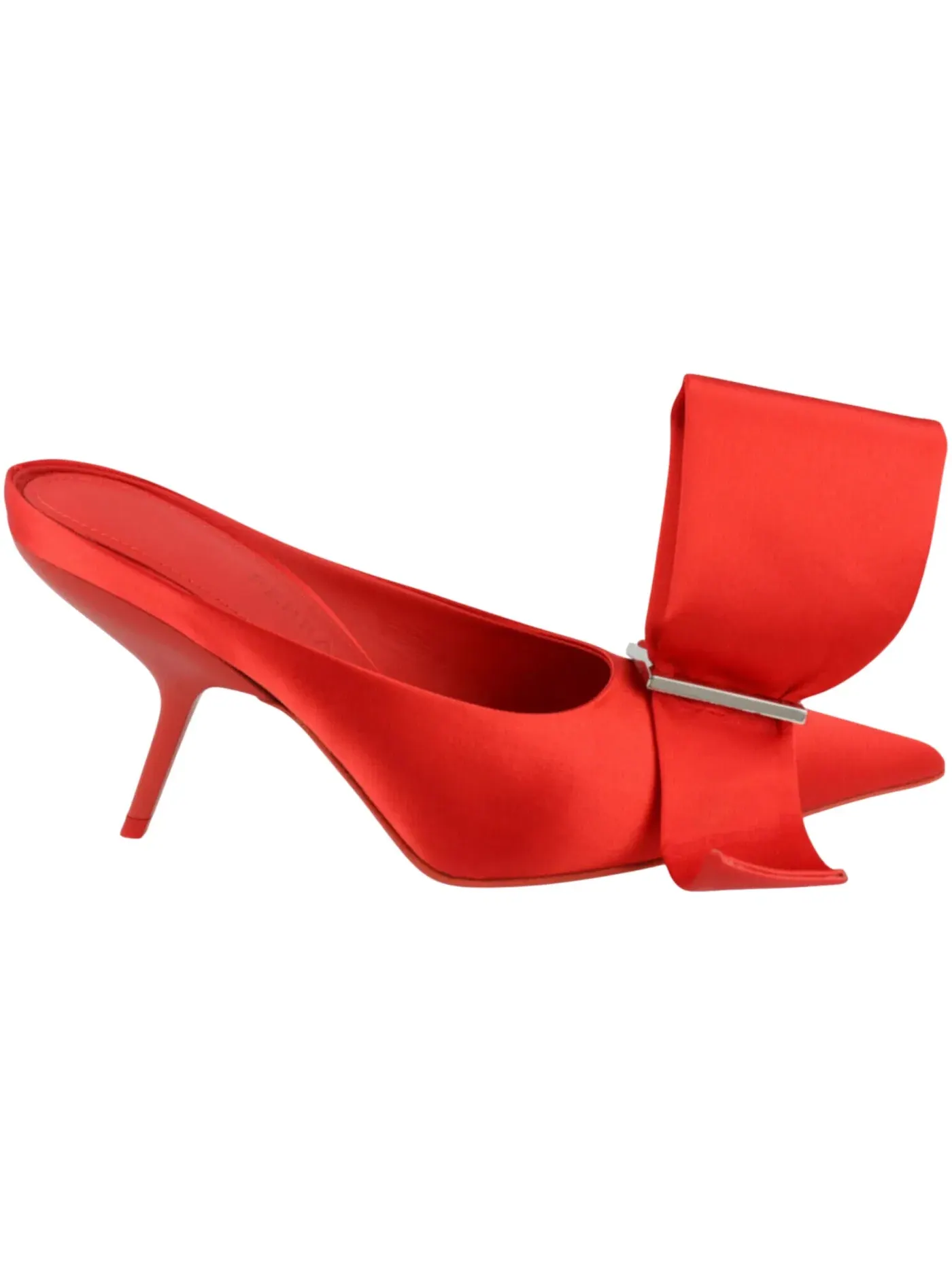 Женские босоножки на каблуке Mules Ferragamo — изображение 1 из 3, красный