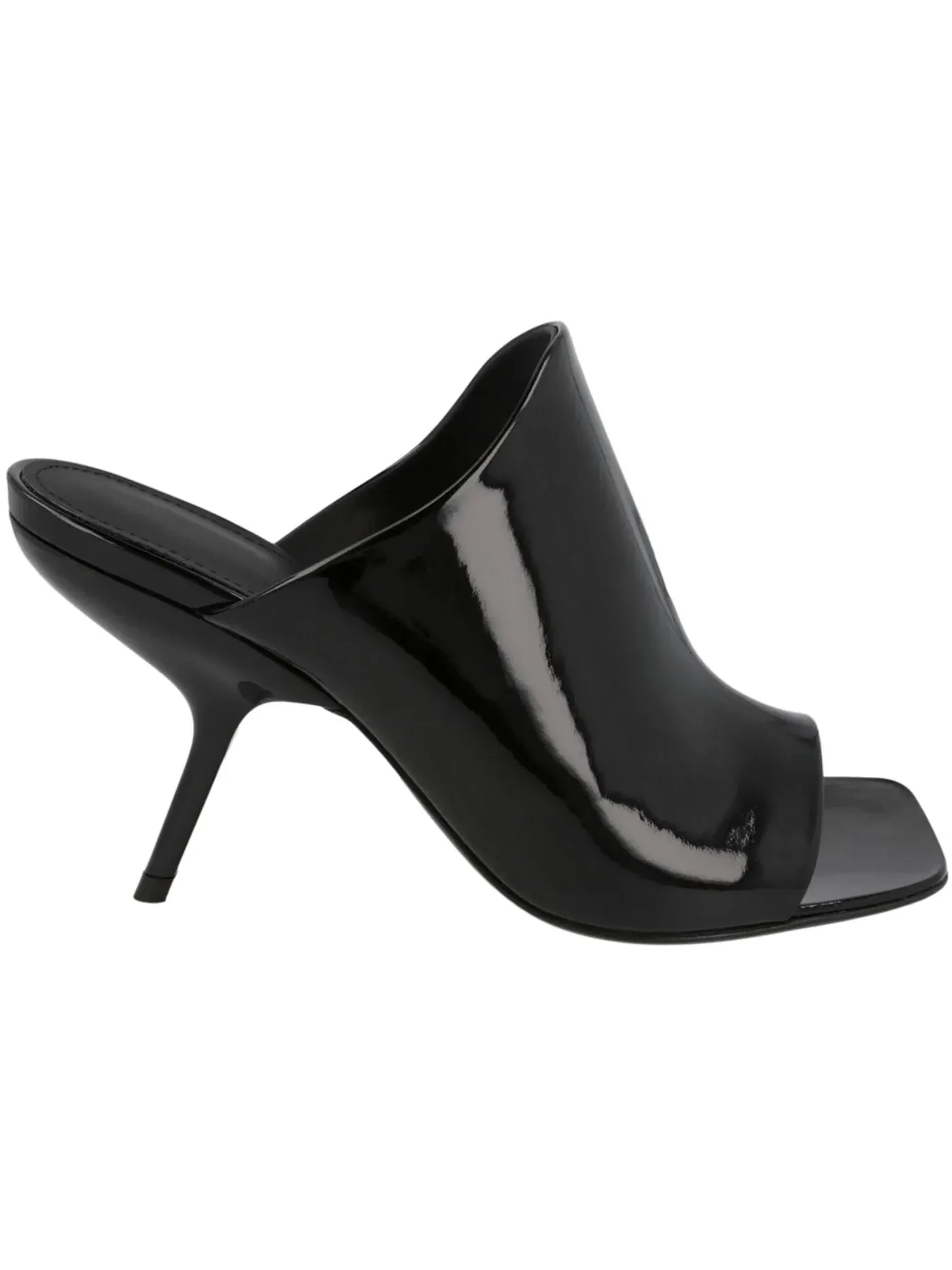 Женские туфли-мюли из лакированной кожи Ferragamo Era — изображение 1 из 3, черный