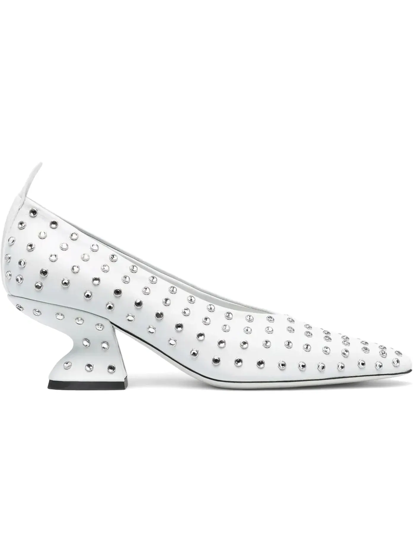 Женские туфли на каблуке со стразами Ferragamo F-Heel Rhinestone Pumps Ferragamo — изображение 1 из 1, синий