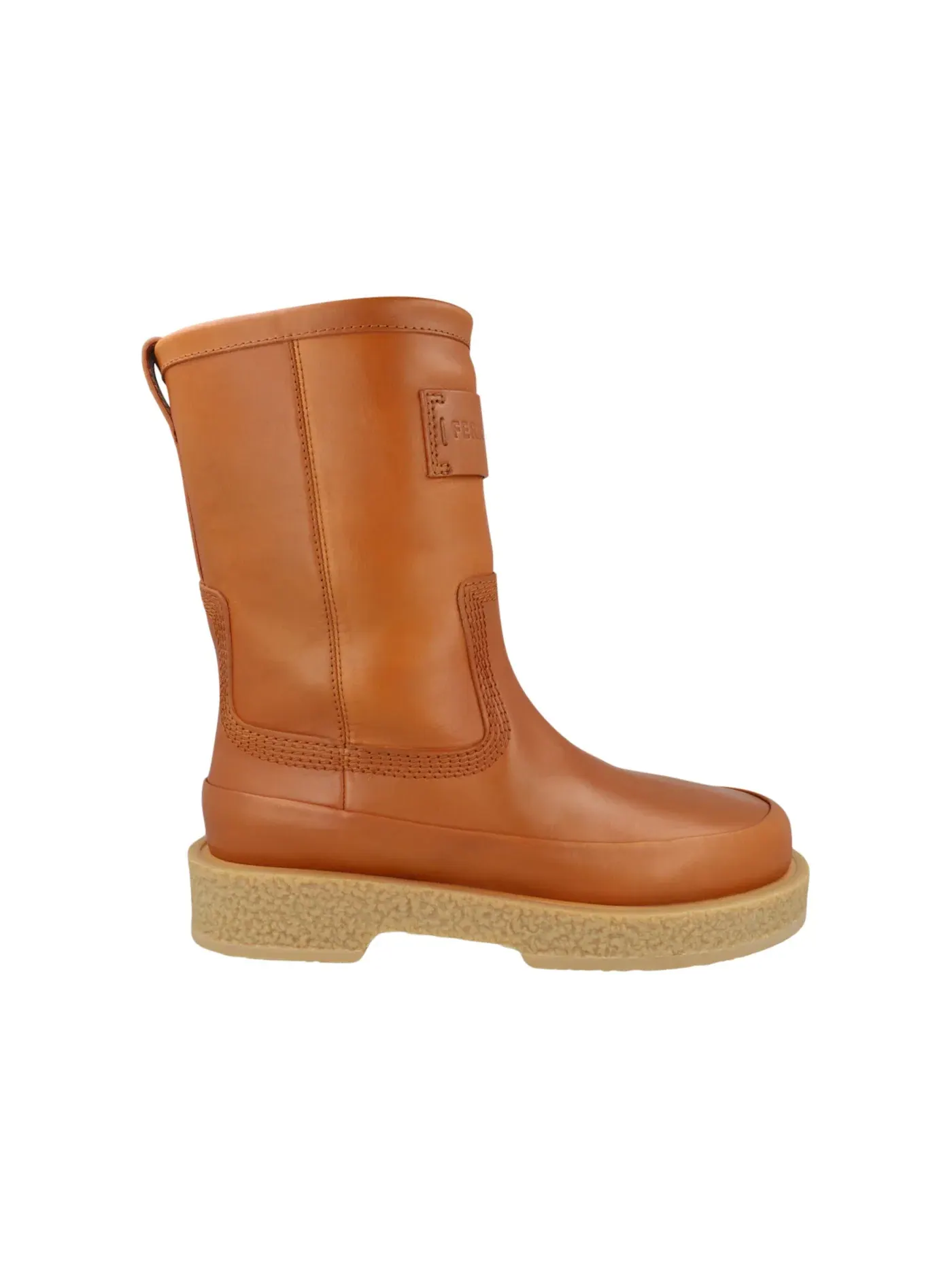 Мужские ботинки кожаные Ferdi Ferragamo — изображение 1 из 3, бежевый коричневый