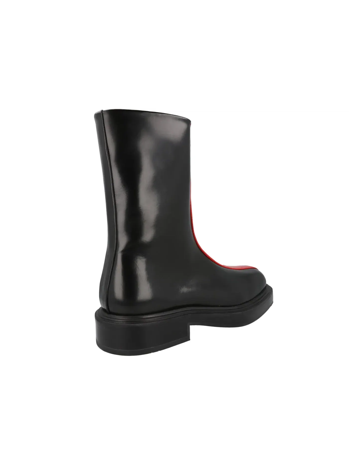 Мужские ботинки с контрастной вставкой Ferragamo Florentia Contrasting Insert Ankle Boots — изображение 3 из 3, черный