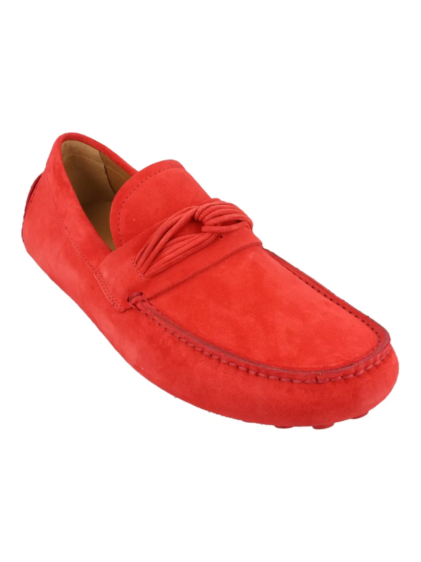 Мужские оксфорды модели Ferragamo Forbes Suede Drivers бренда Ferragamo — изображение 2 из 3, красный