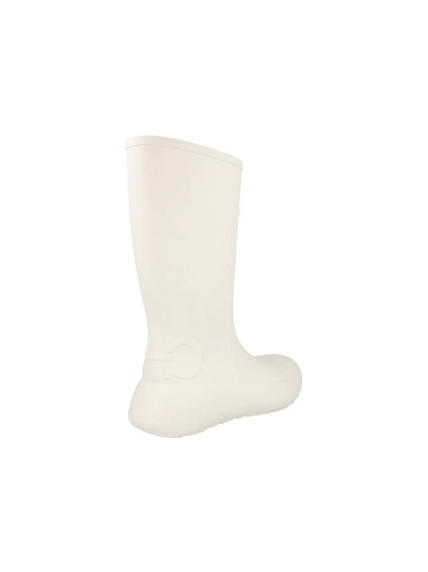 Женские резиновые сапоги Ferragamo Gancini Logo Rain Boots — изображение 3 из 3, белый