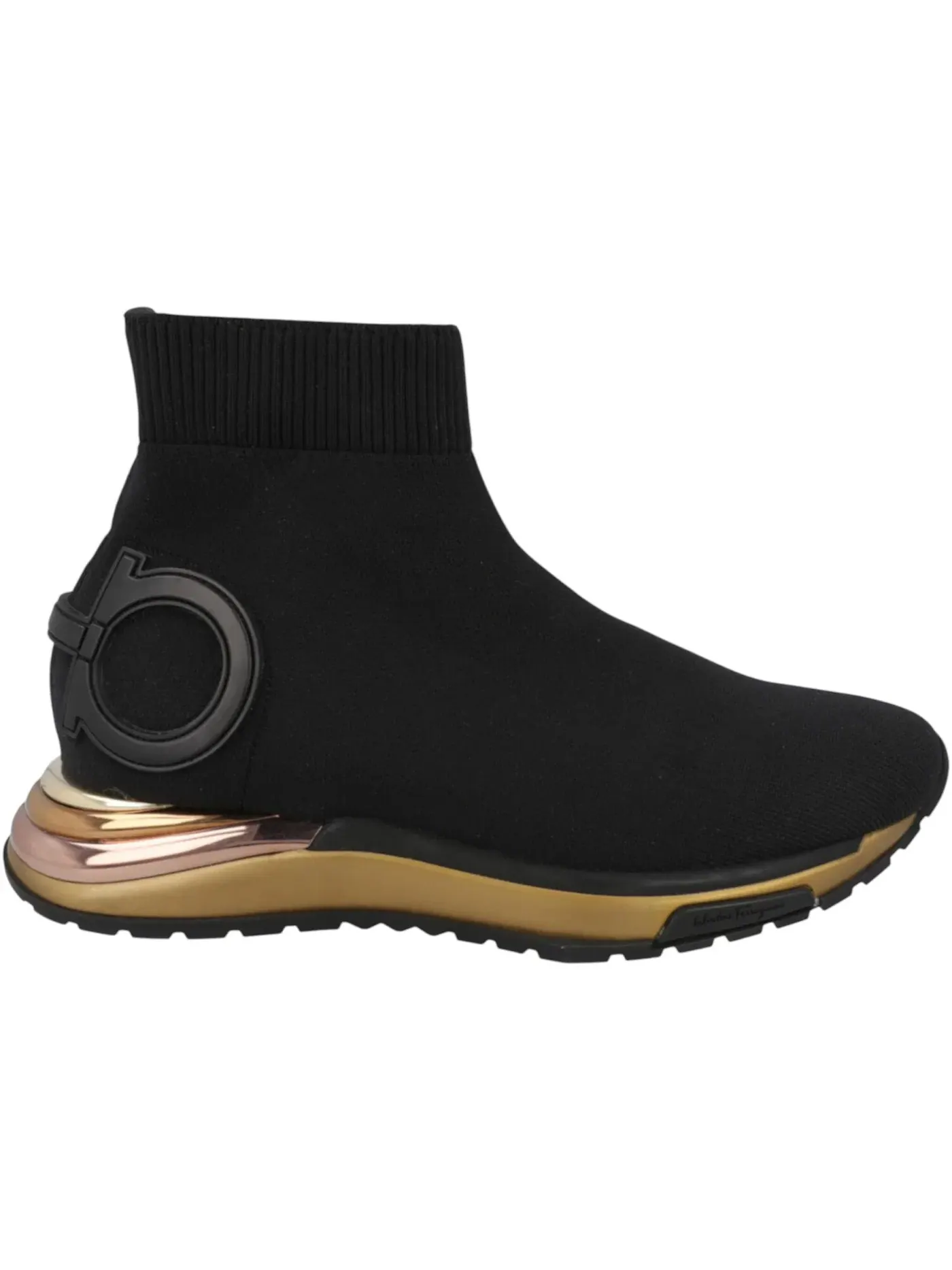 Женские кроссовки-носки Ferragamo Gardena Ferragamo — изображение 1 из 3, черный