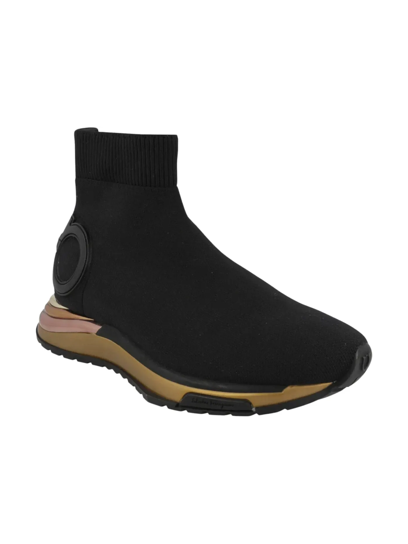 Женские кроссовки-носки Ferragamo Gardena Ferragamo — изображение 2 из 3, черный