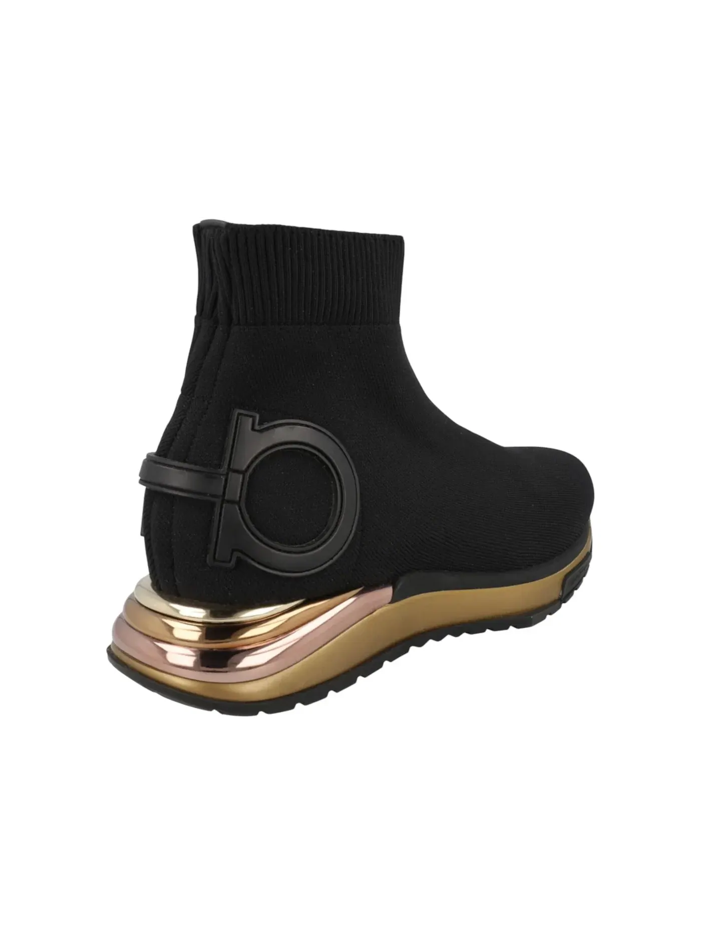 Женские кроссовки-носки Ferragamo Gardena Ferragamo — изображение 3 из 3, черный