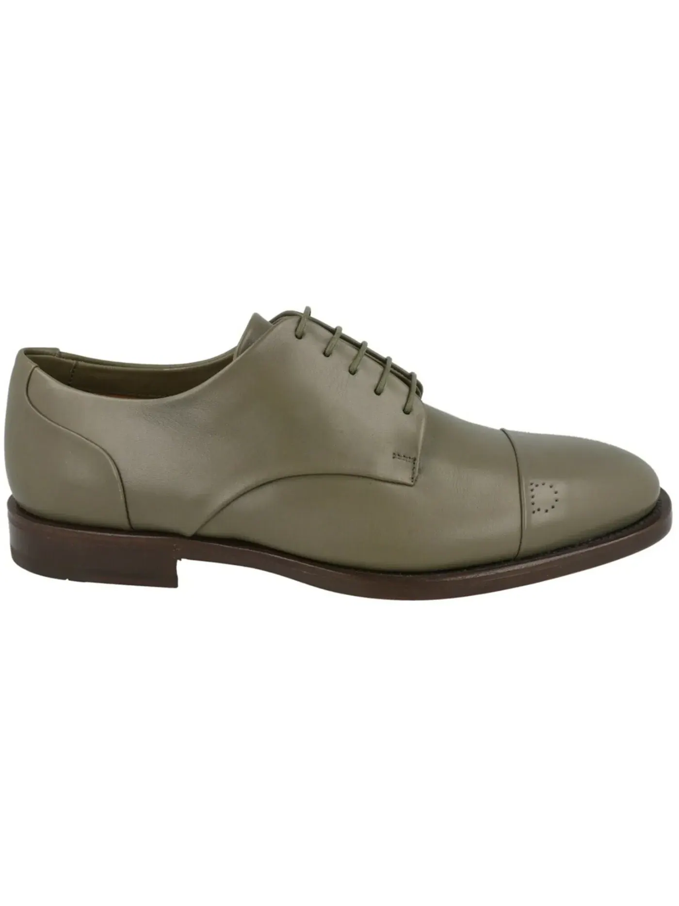 Мужские оксфорды из кожи Gavino Ferragamo — изображение 1 из 3, зеленый