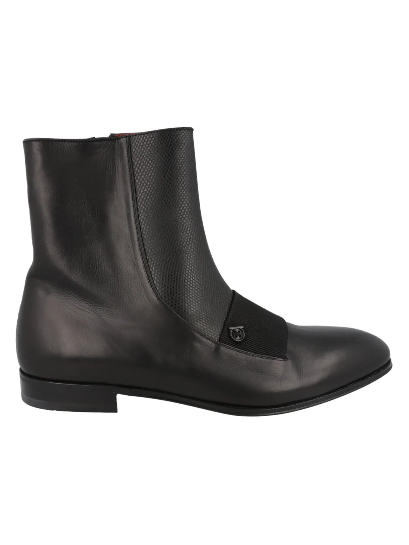 Мужские ботинки с носком из кожи Geminiano Gancini Ferragamo — изображение 1 из 3, черный