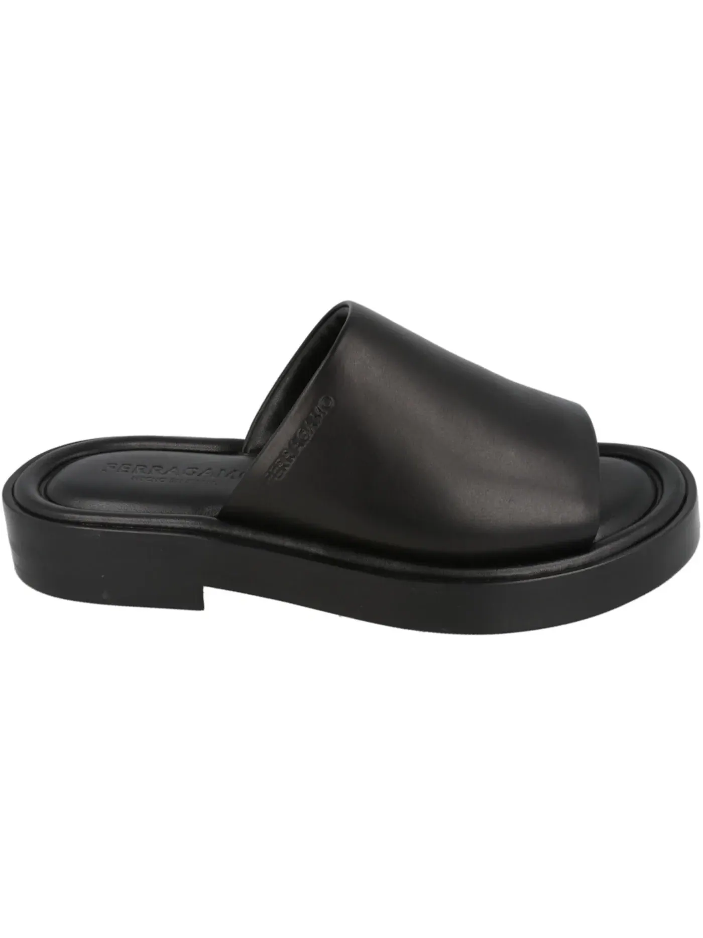 Мужские шлепанцы Ferragamo Giuone Slide Sandals — изображение 1 из 3, черный