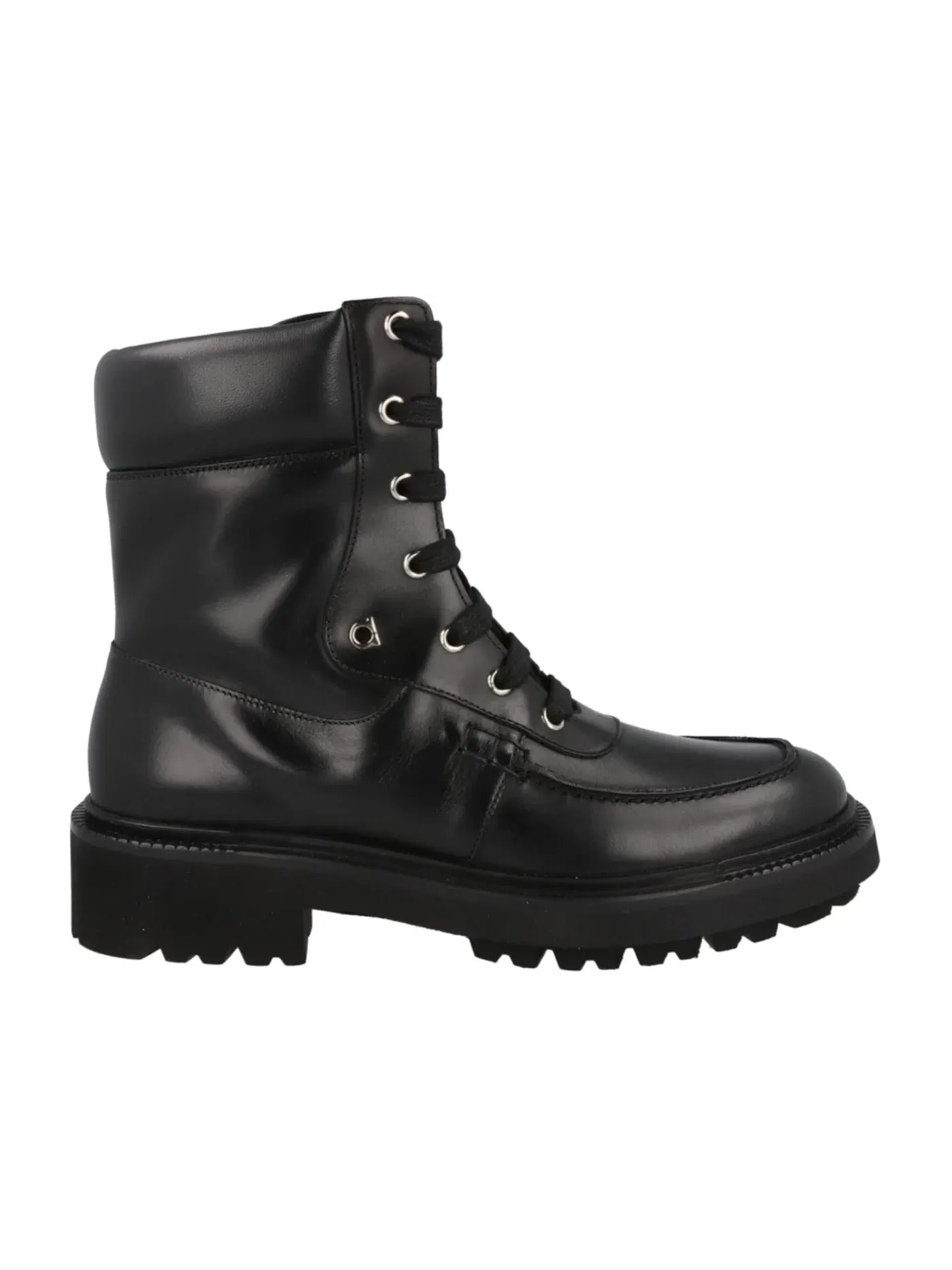 Мужские ботинки кожаные Ferragamo Greenwich Boots — изображение 1 из 3, черный