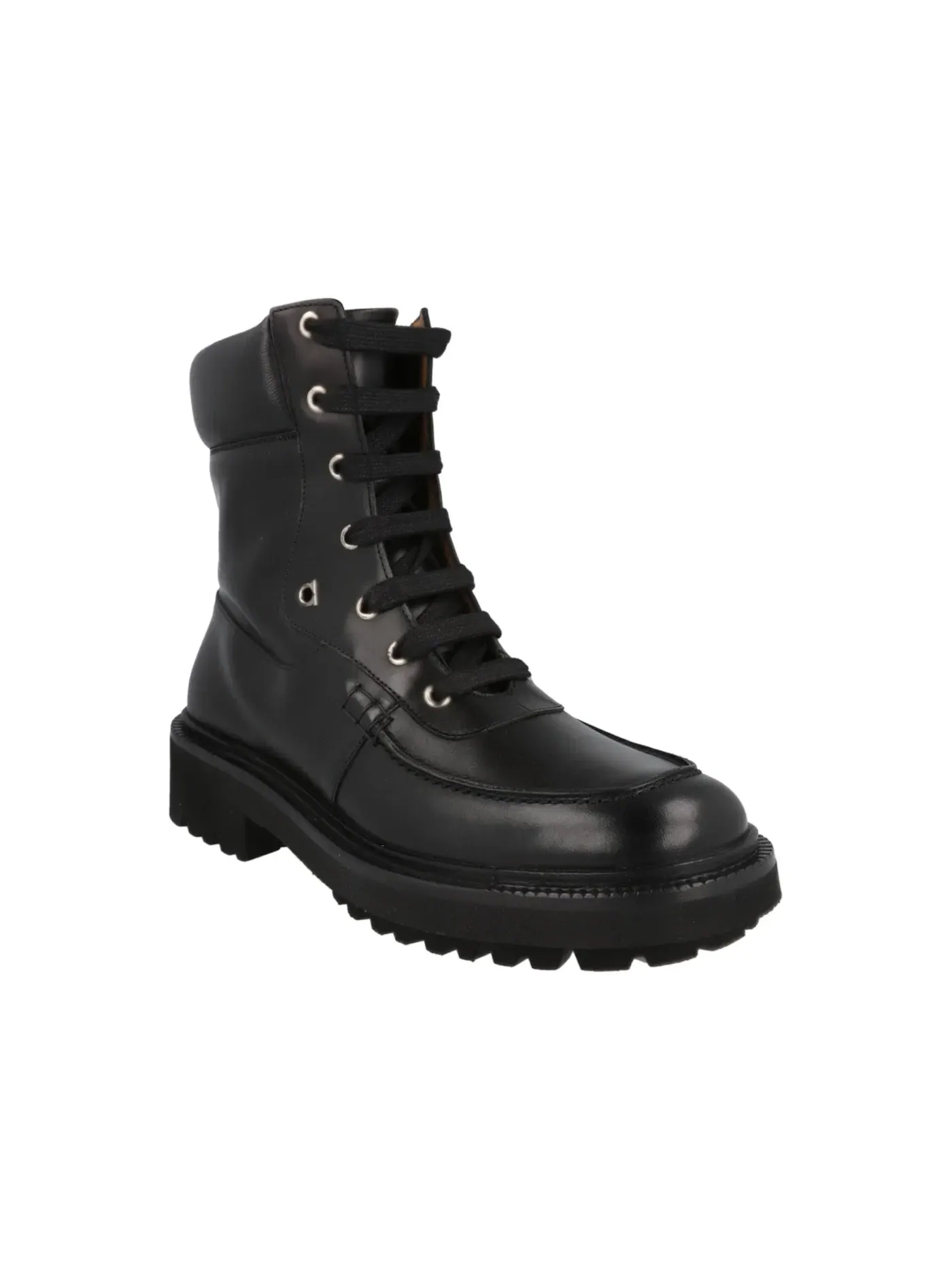 Мужские ботинки кожаные Ferragamo Greenwich Boots — изображение 2 из 3, черный