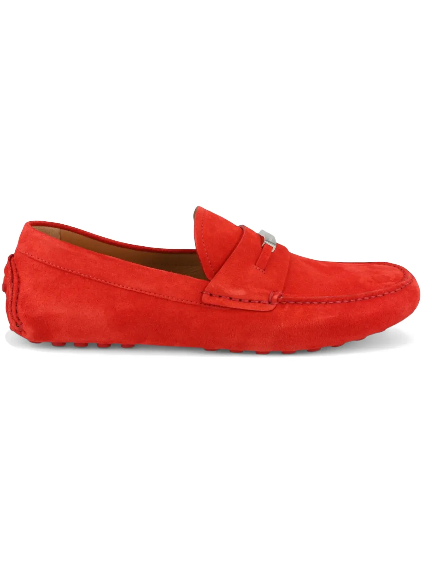 Мужские лоферы на каждый день Ferragamo Grenoble Suede Drivers — изображение 1 из 3, красный