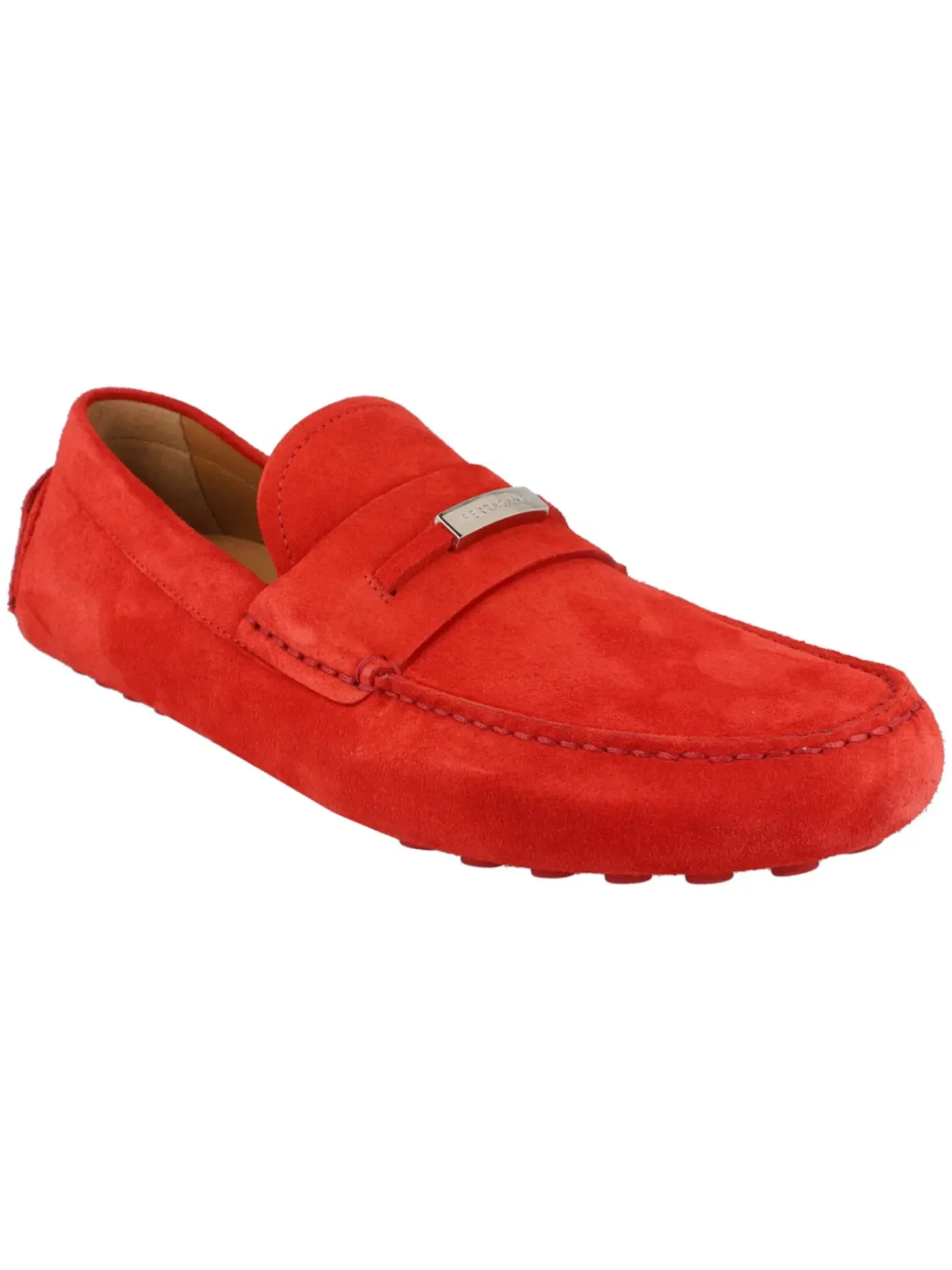 Мужские лоферы на каждый день Ferragamo Grenoble Suede Drivers — изображение 2 из 3, красный