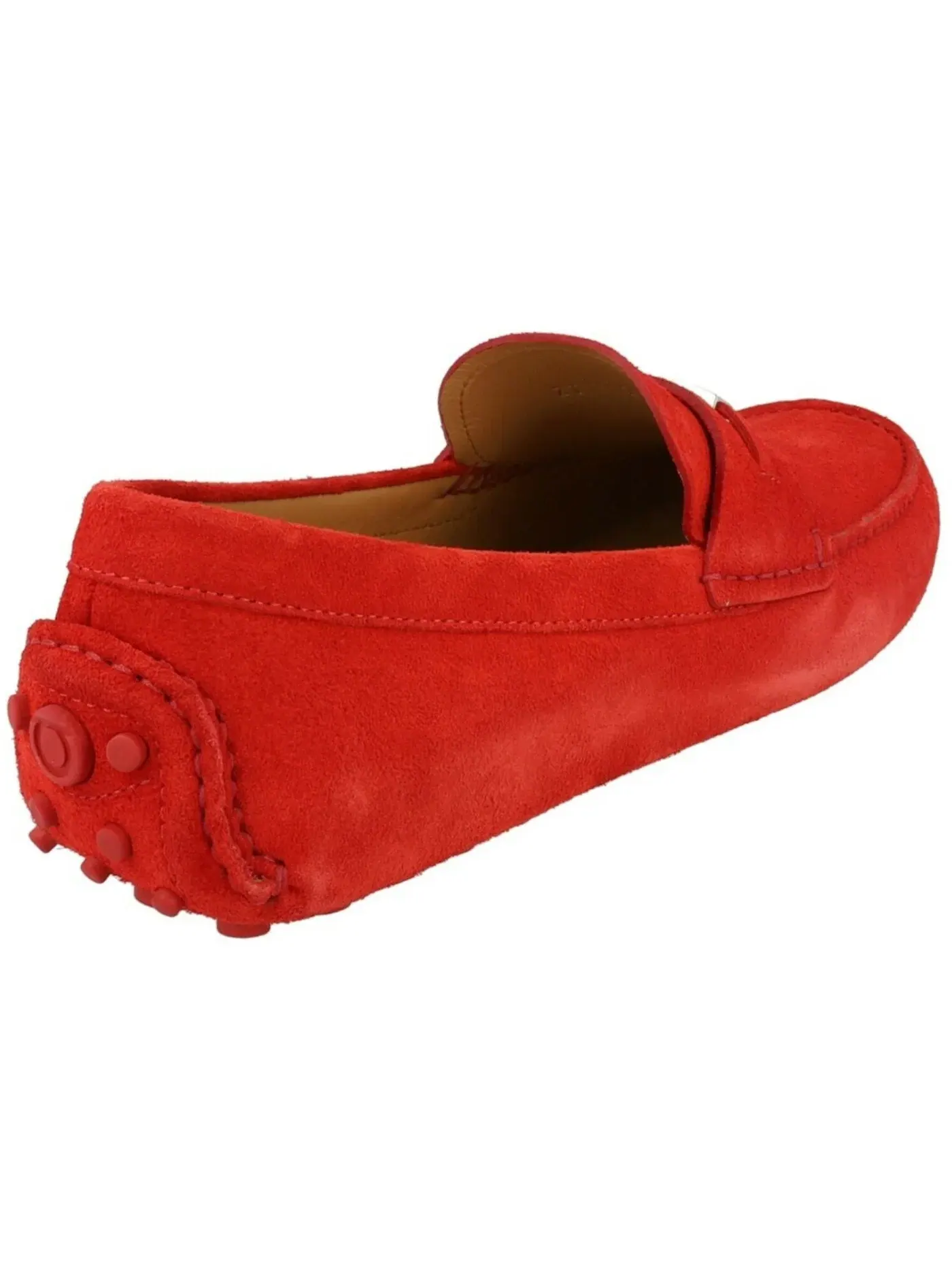 Мужские лоферы замшевые Ferragamo Grenoble Suede Drivers — изображение 3 из 3, красный