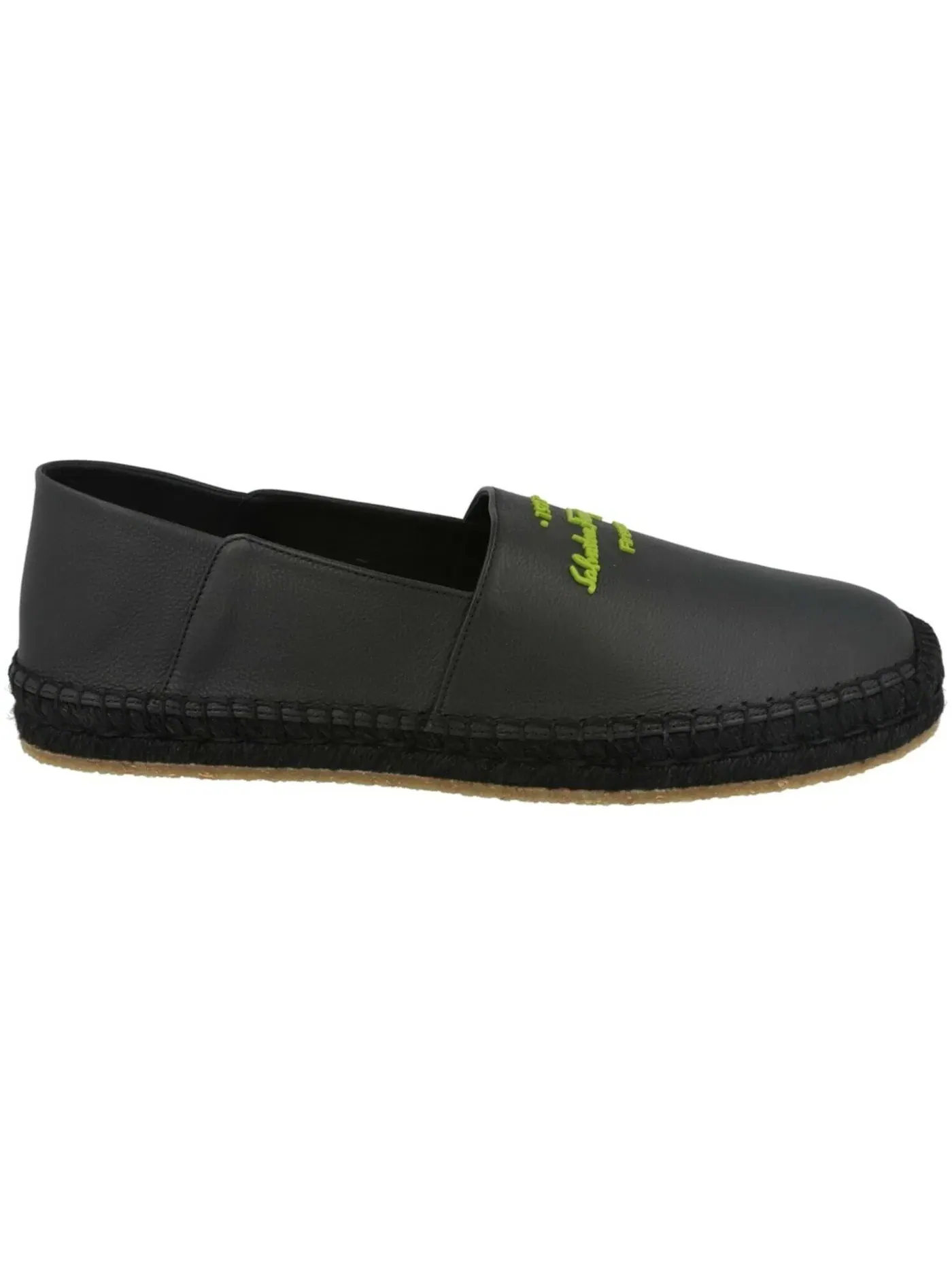 Мужские эспадрильи из кожи Gus Ferragamo — изображение 1 из 3, черный