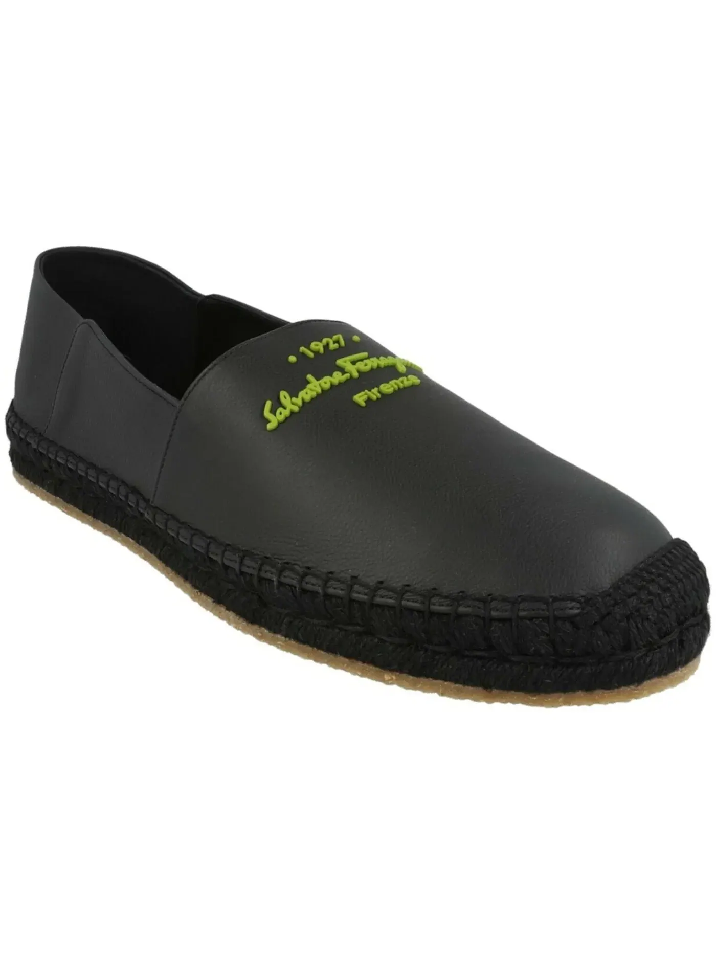 Мужские эспадрильи из кожи Gus Ferragamo — изображение 2 из 3, черный