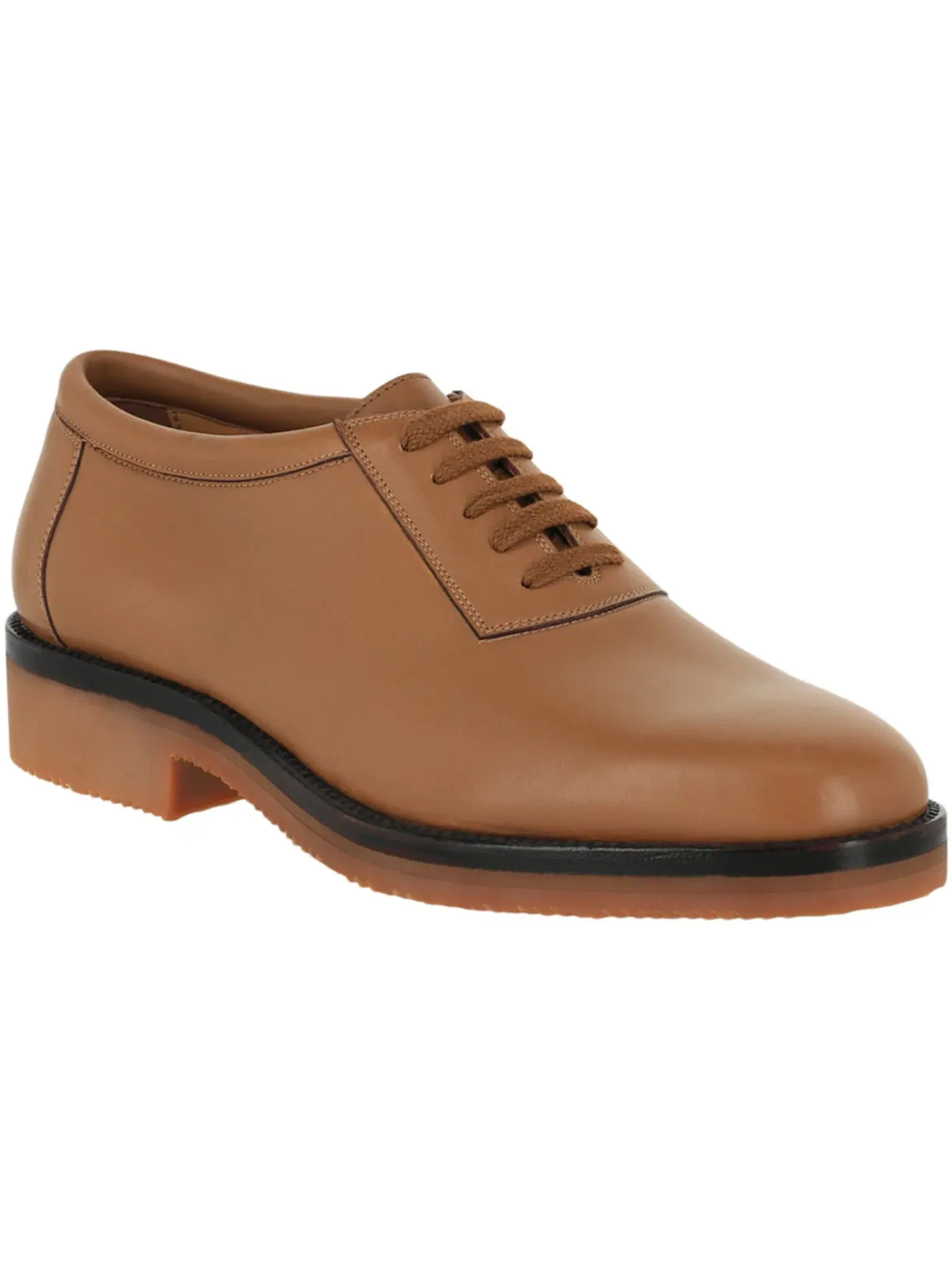 Мужские оксфорды из кожи Camel Ferragamo Heros Archive Limited Edition 1979 Oxfords — изображение 2 из 3, верблюжий
