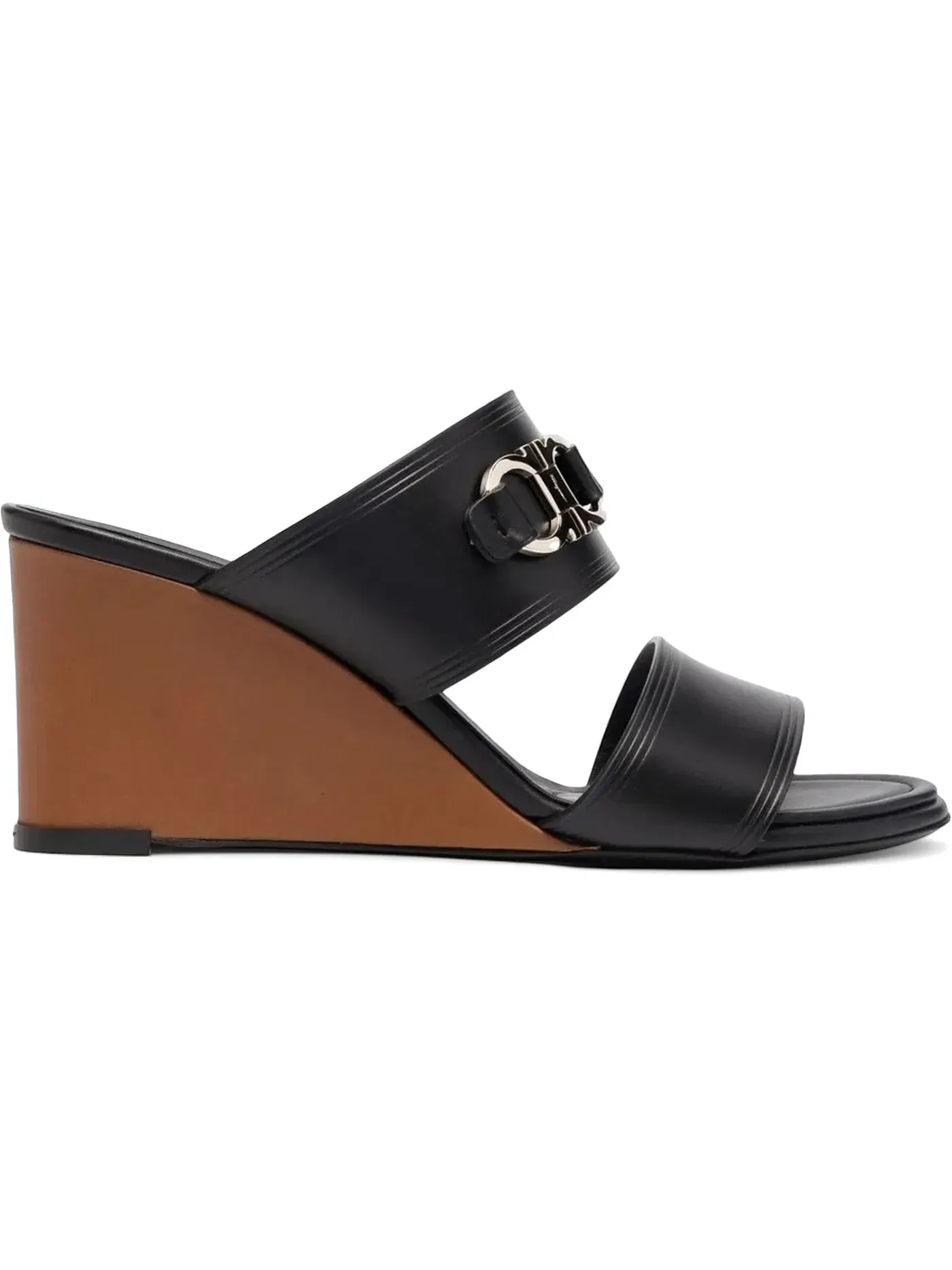 Женские босоножки на каблуке с открытым носком Ferragamo Horsebit-Detail Open Toe Sandals Ferragamo — изображение 1 из 1