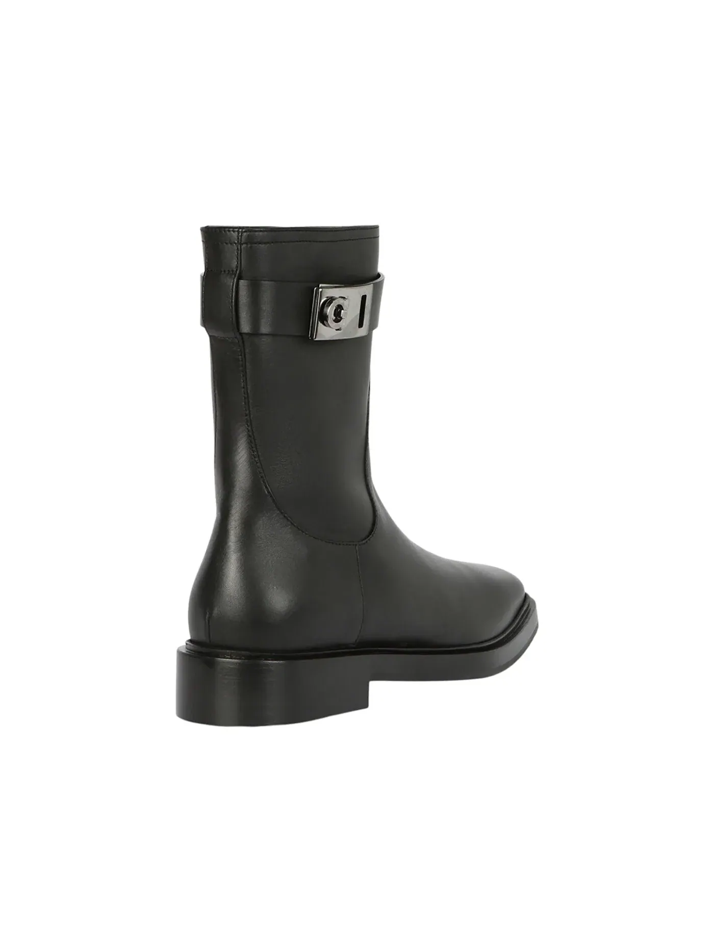 Женские ботильоны Hug Buckle Ankle Boots Ferragamo — изображение 3 из 3, черный