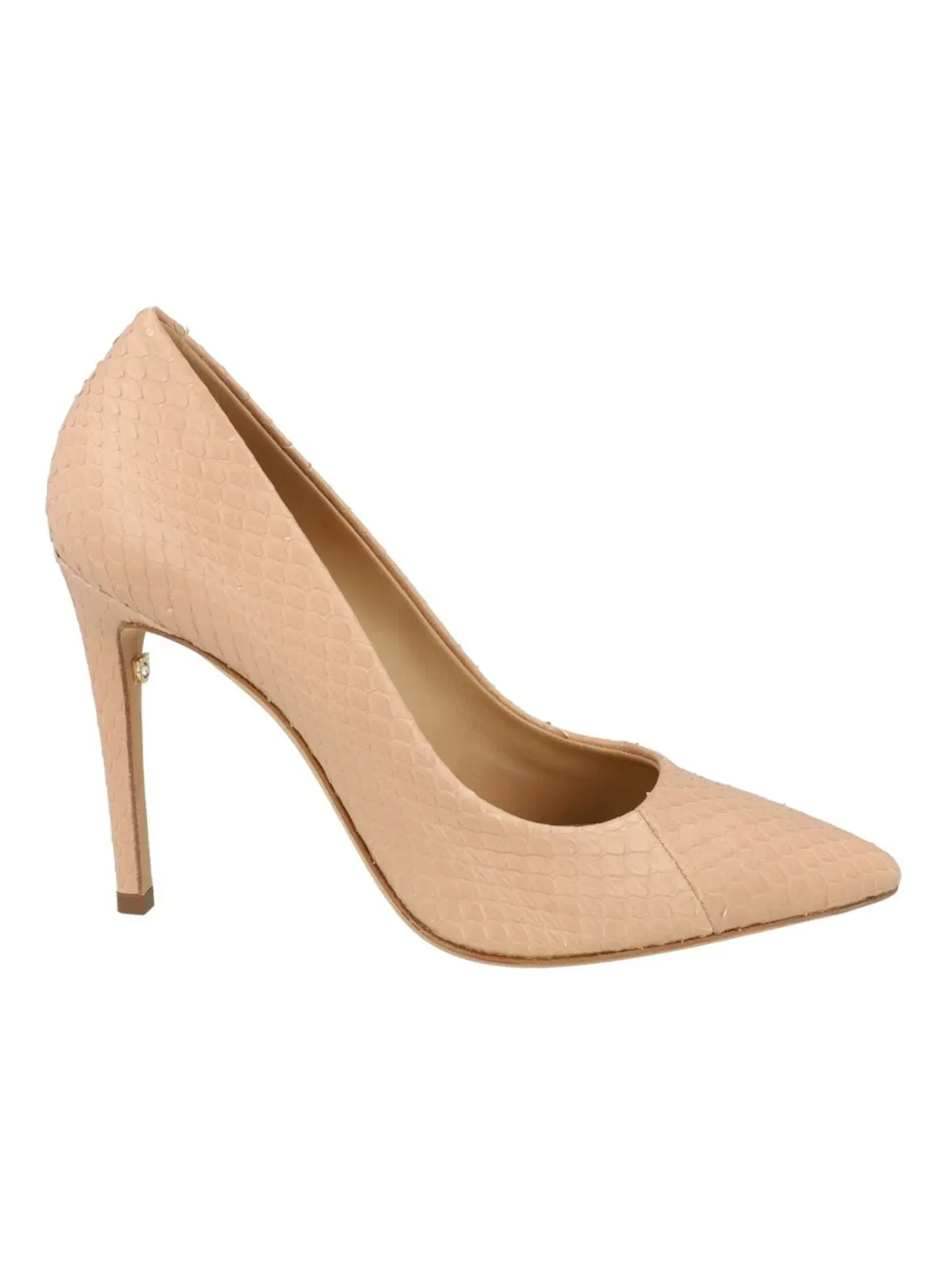Женские туфли на каблуке из змеиной кожи Ferragamo IIary X5 Snakeskin Pumps — изображение 1 из 3, кость
