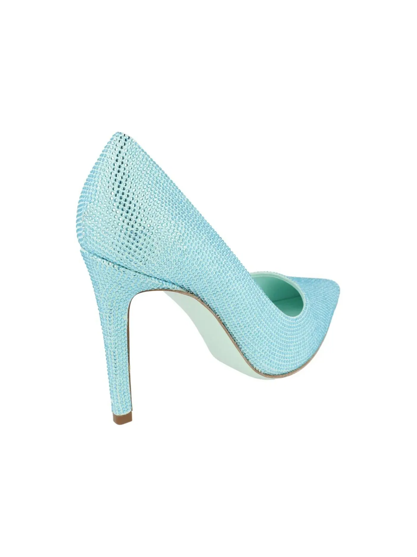 Женские туфли-лодочки со стразами Ferragamo Ilary X5 Crystal Embellished Pumps — изображение 3 из 3, голубой зеленый