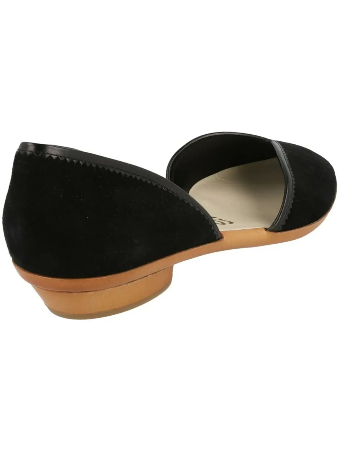 Женские балетки из замши Ferragamo Ira Archived Limited Edition 1959 — изображение 3 из 3, черный