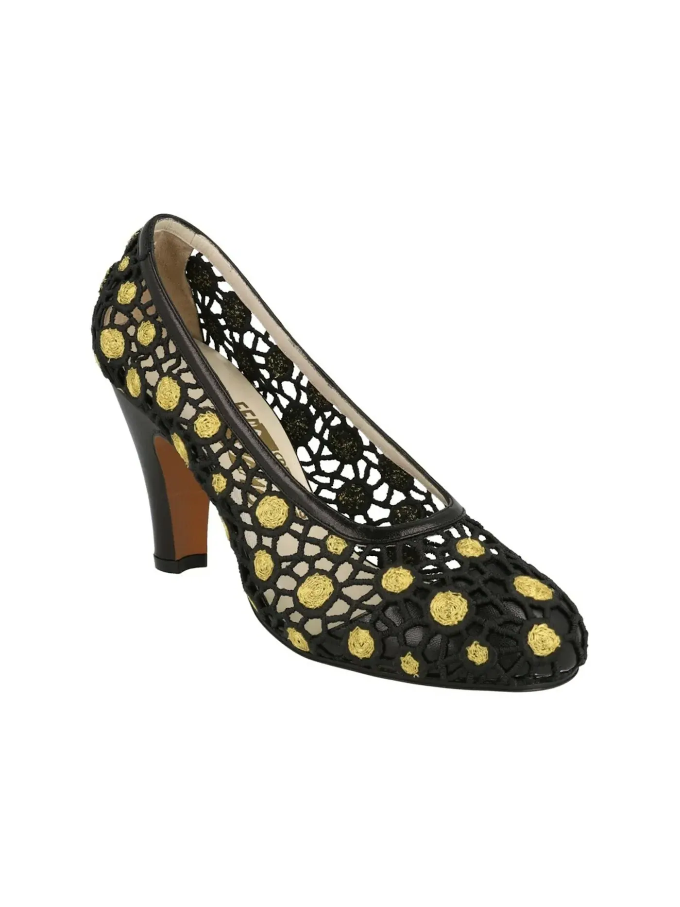 Женские туфли-лодочки Iride Archive Limited Edition 1931 Pumps Ferragamo — изображение 2 из 3, черный