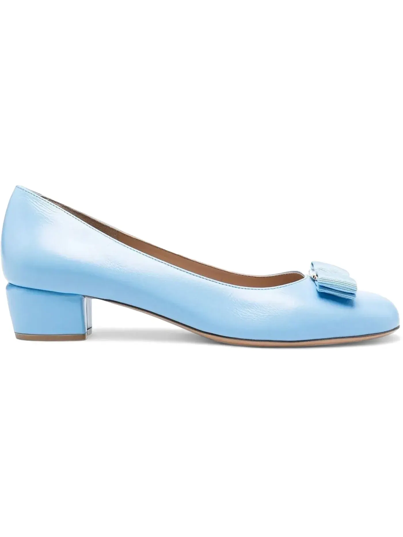 Женские туфли на каблуке-рюмочке Ferragamo — изображение 1 из 1, синий