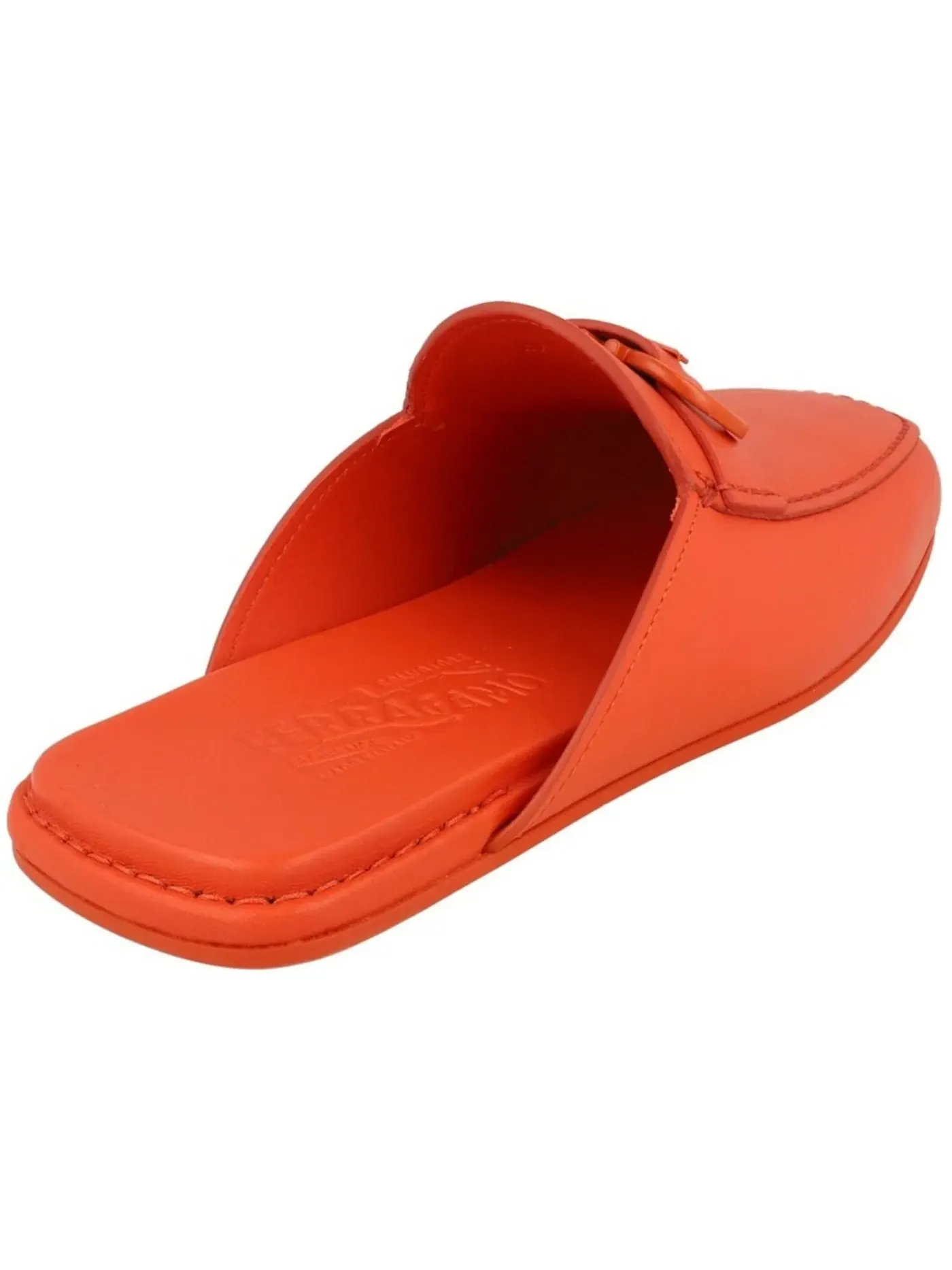 Мужские сабо Ferragamo Leather Mules — изображение 3 из 3, красный