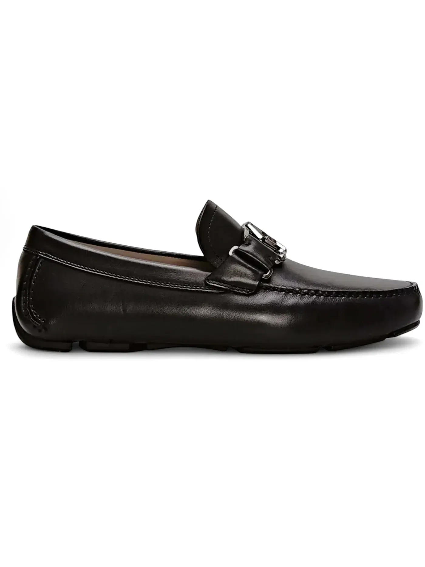 Мужские лоферы с кожаным орнаментом Ferragamo Ferragamo — изображение 1 из 1, черный