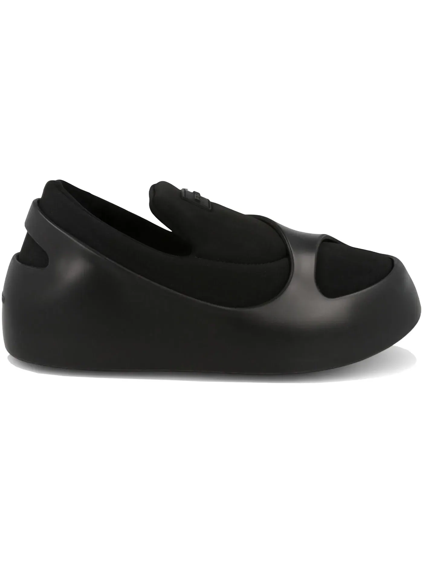 Женские кеды-слипоны с панелями Ferragamo Lunar Paneled Slip-On Sneakers Ferragamo — изображение 1 из 3, черный