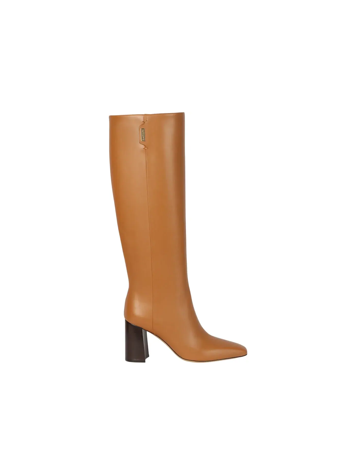 Женские сапоги-ботфорты с каблуком 85 мм Ferragamo Mailys 85 Knee-High Boots — изображение 1 из 3, красный