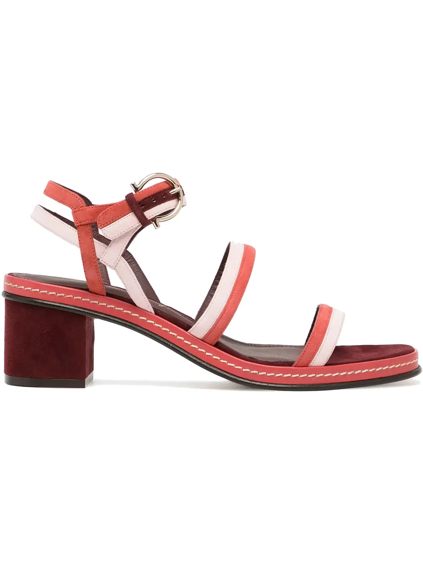 Женские босоножки на каблуке Ferragamo Maloy — изображение 1 из 1, бежевый хаки