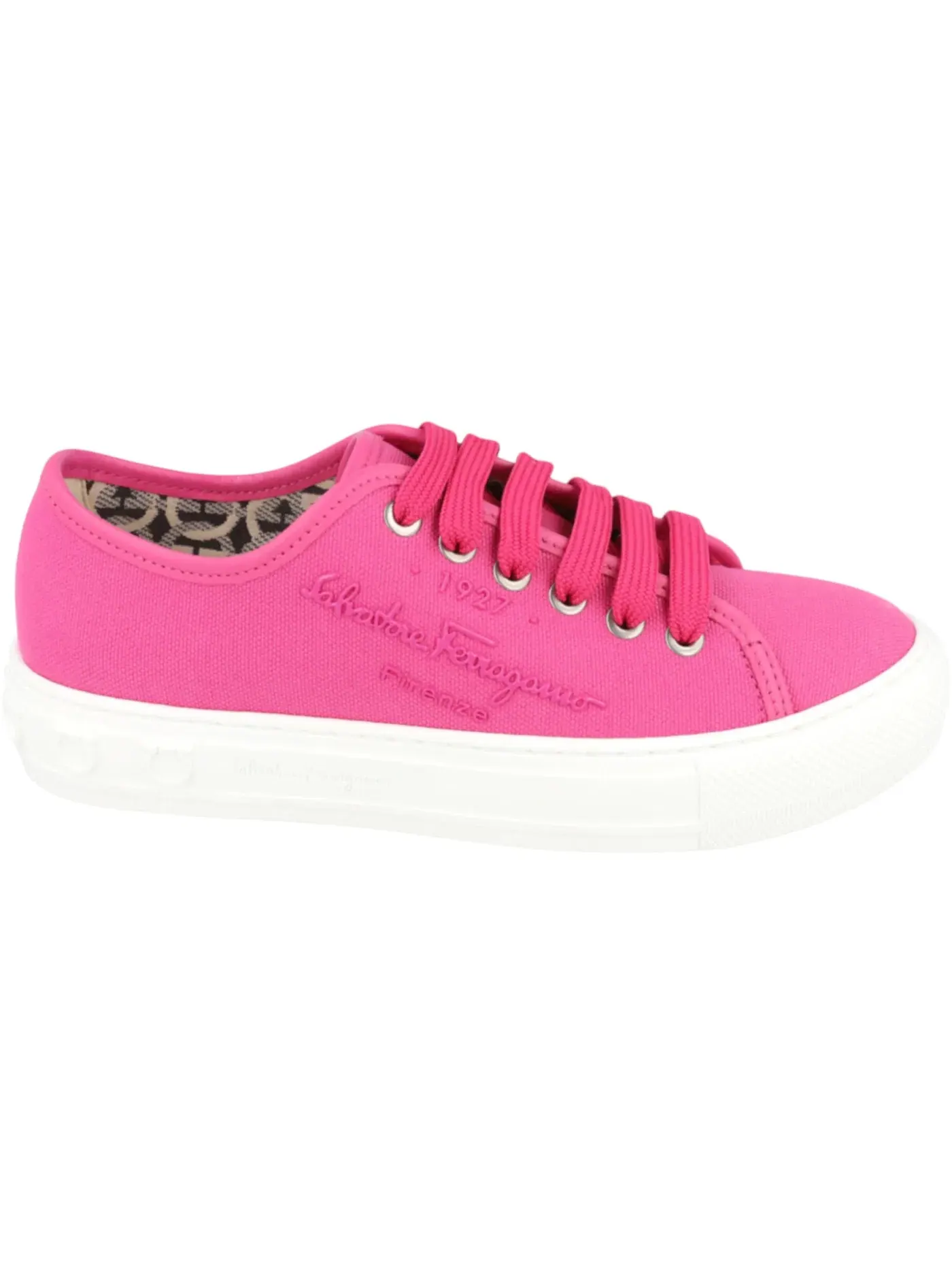 Женские кроссовки с низким верхом Ferragamo Mediterranean Low-Top Sneakers Ferragamo — изображение 1 из 1, розовый