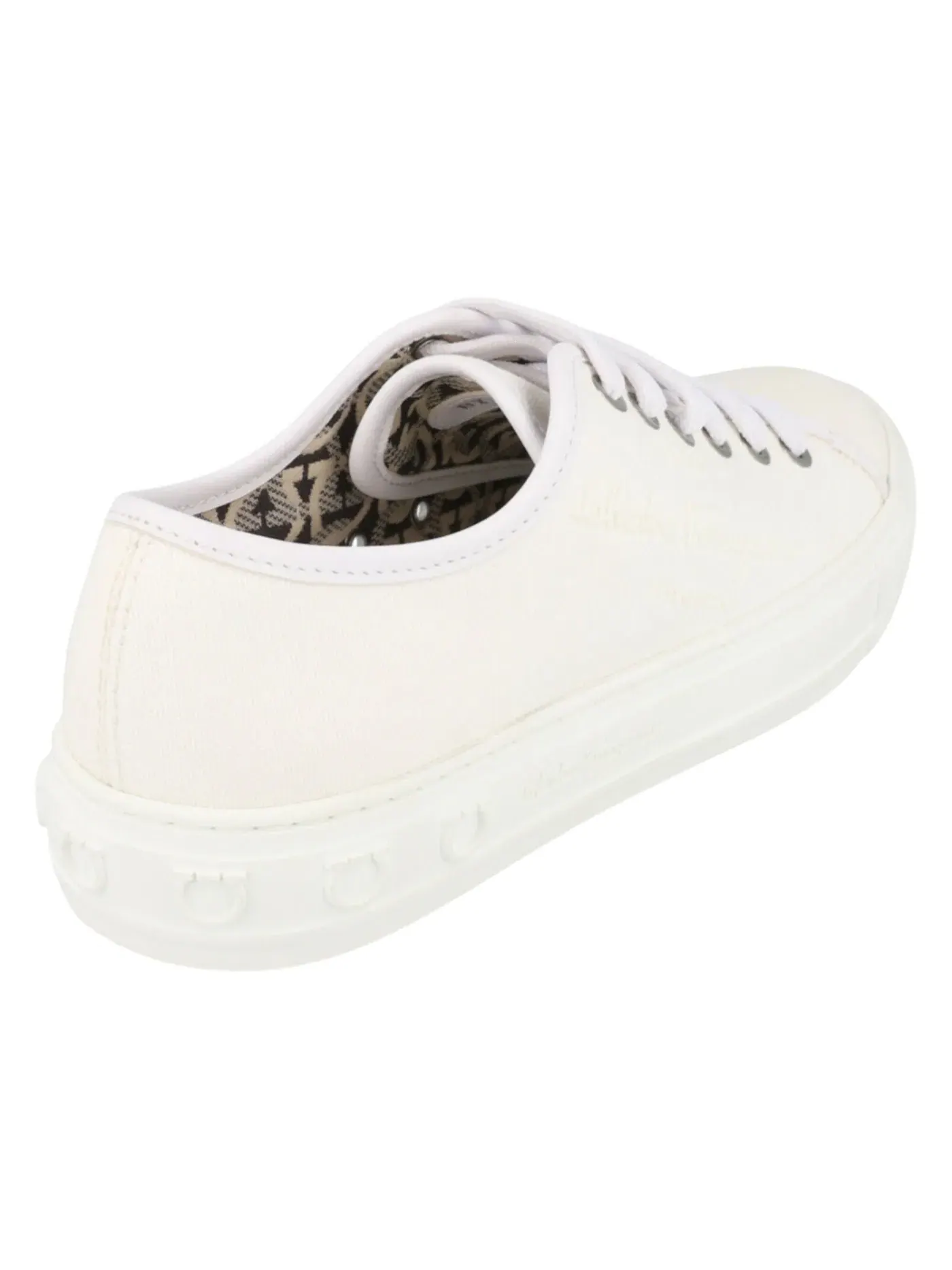 Женские кеды Mediterranean Low-Top Ferragamo — изображение 3 из 3, белый