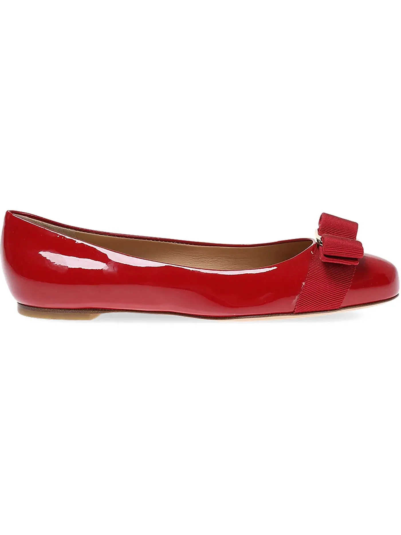 Детские балетки с принтом Ferragamo Mini Varina Ballerinas Ferragamo — изображение 1 из 1, красный