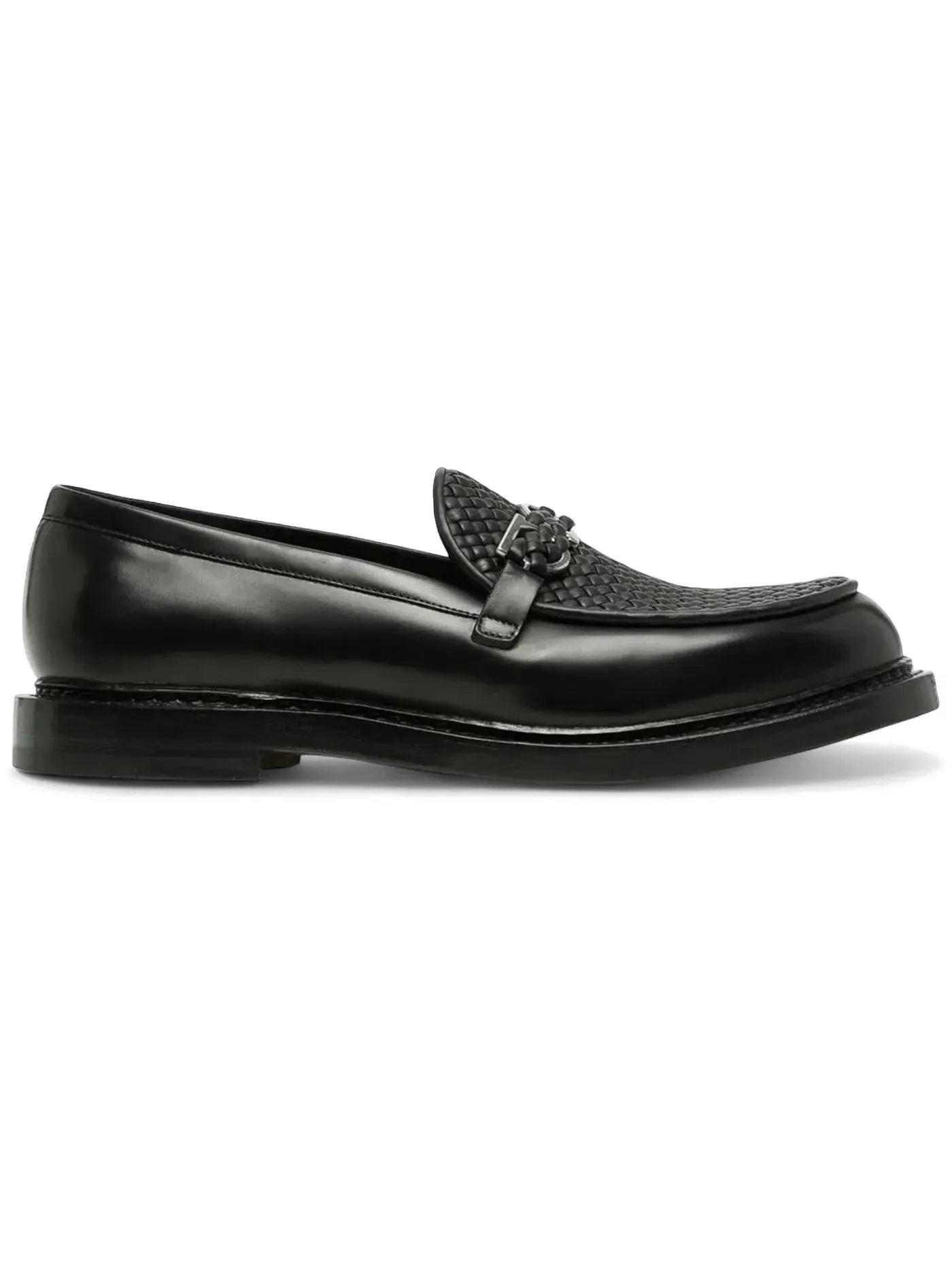 Мужские лоферы без застежки Ferragamo Mock Ornament Slip-On Ferragamo — изображение 1 из 1, черный