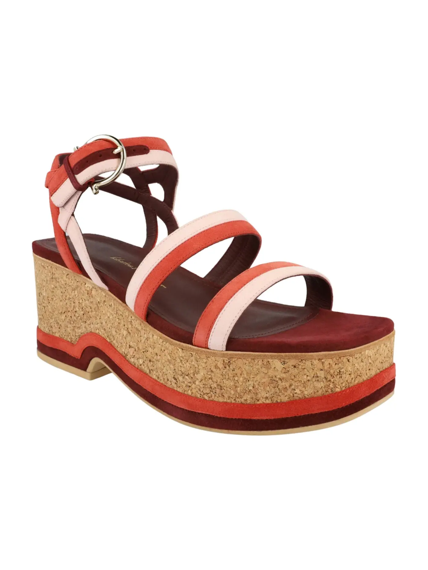 Женские босоножки на танкетке Ferragamo Mysen Wedge Sandals — изображение 2 из 3, фиолетовый
