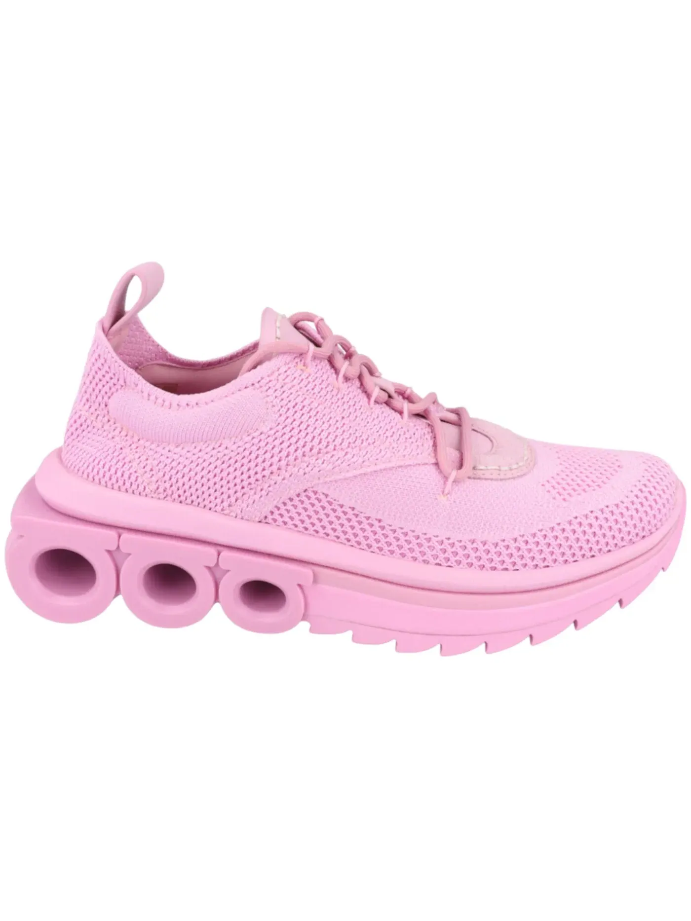 Женские кроссовки трикотажные Ferragamo Nima Knit Sneakers — изображение 1 из 1, фиолетовый