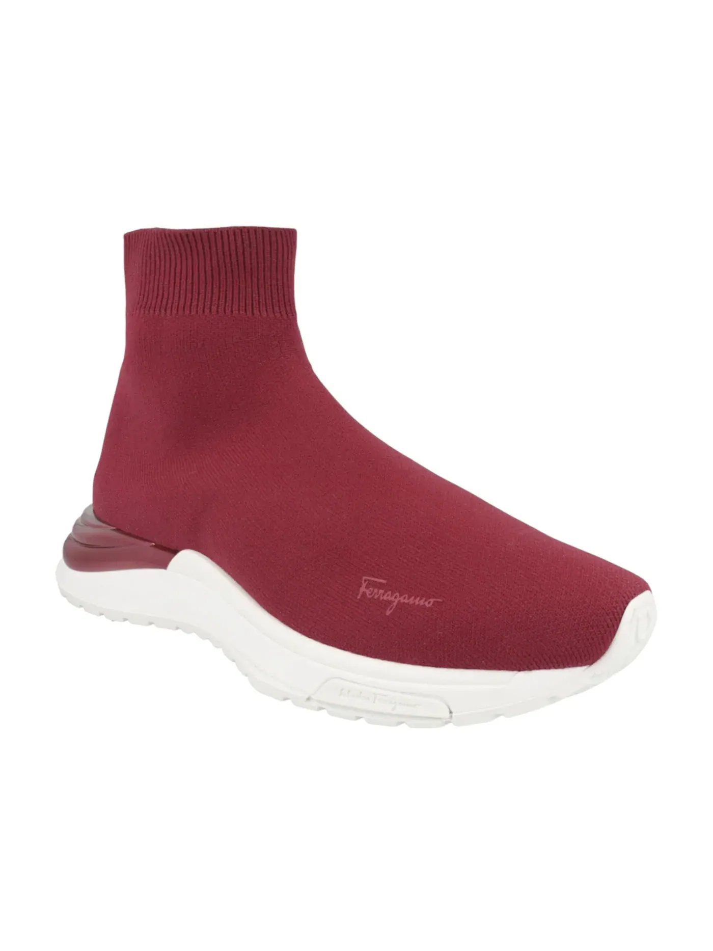 Женские кроссовки-носки высокие Ferragamo Ninette High-Top Sock Sneakers Ferragamo — изображение 2 из 3, красный