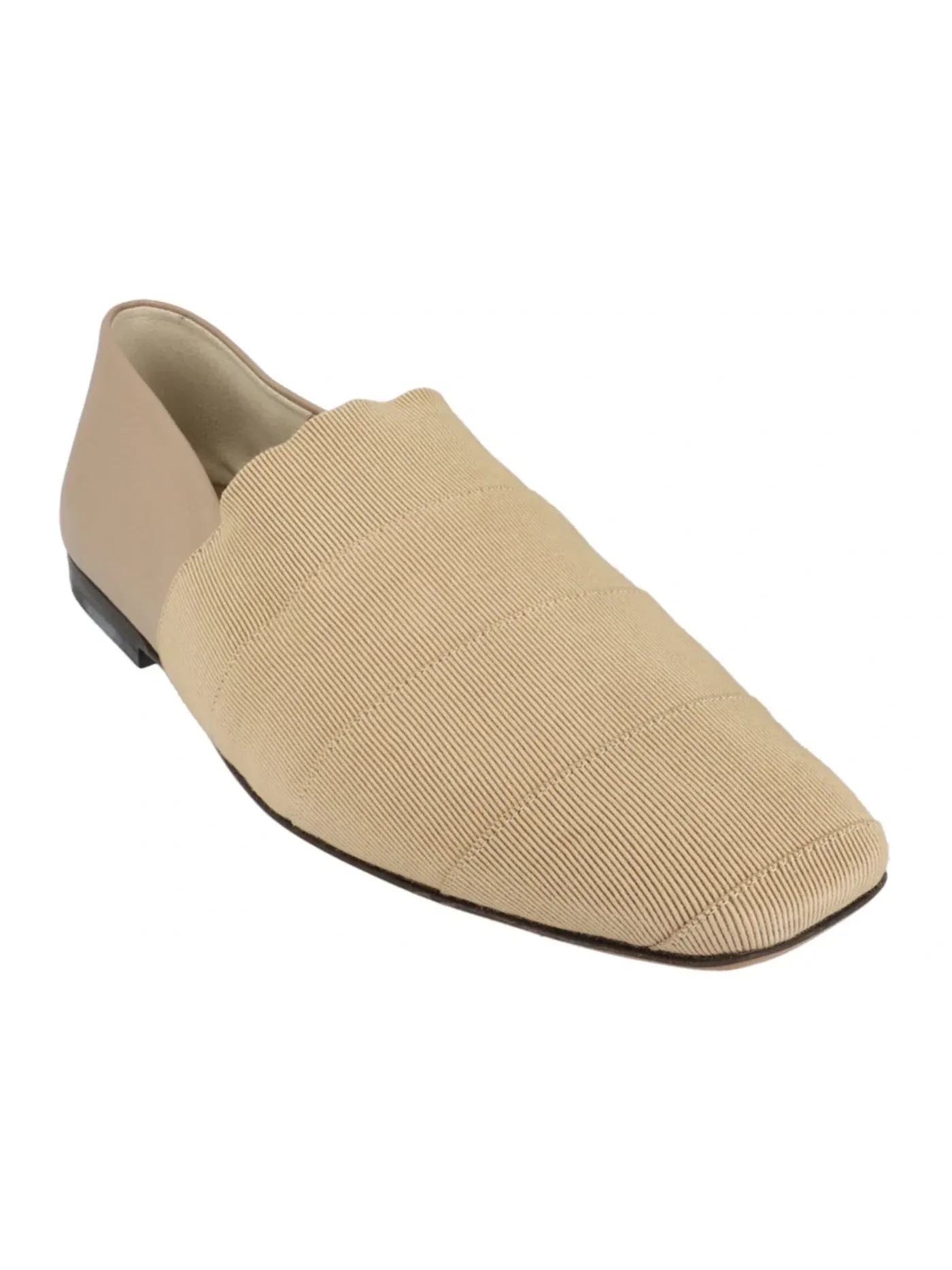 Мужские лоферы панельные из гросгрейна Ferragamo Ferragamo Panelled Grosgrain Loafers — изображение 2 из 3, бежевый хаки