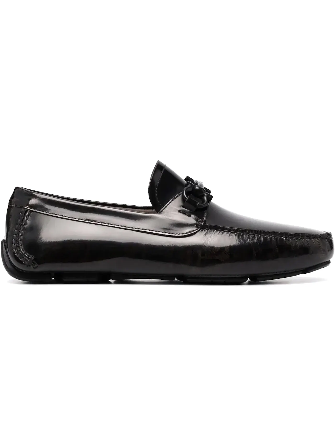 Мужские лоферы из кожи Paris Ferragamo — изображение 1 из 1, коричневый