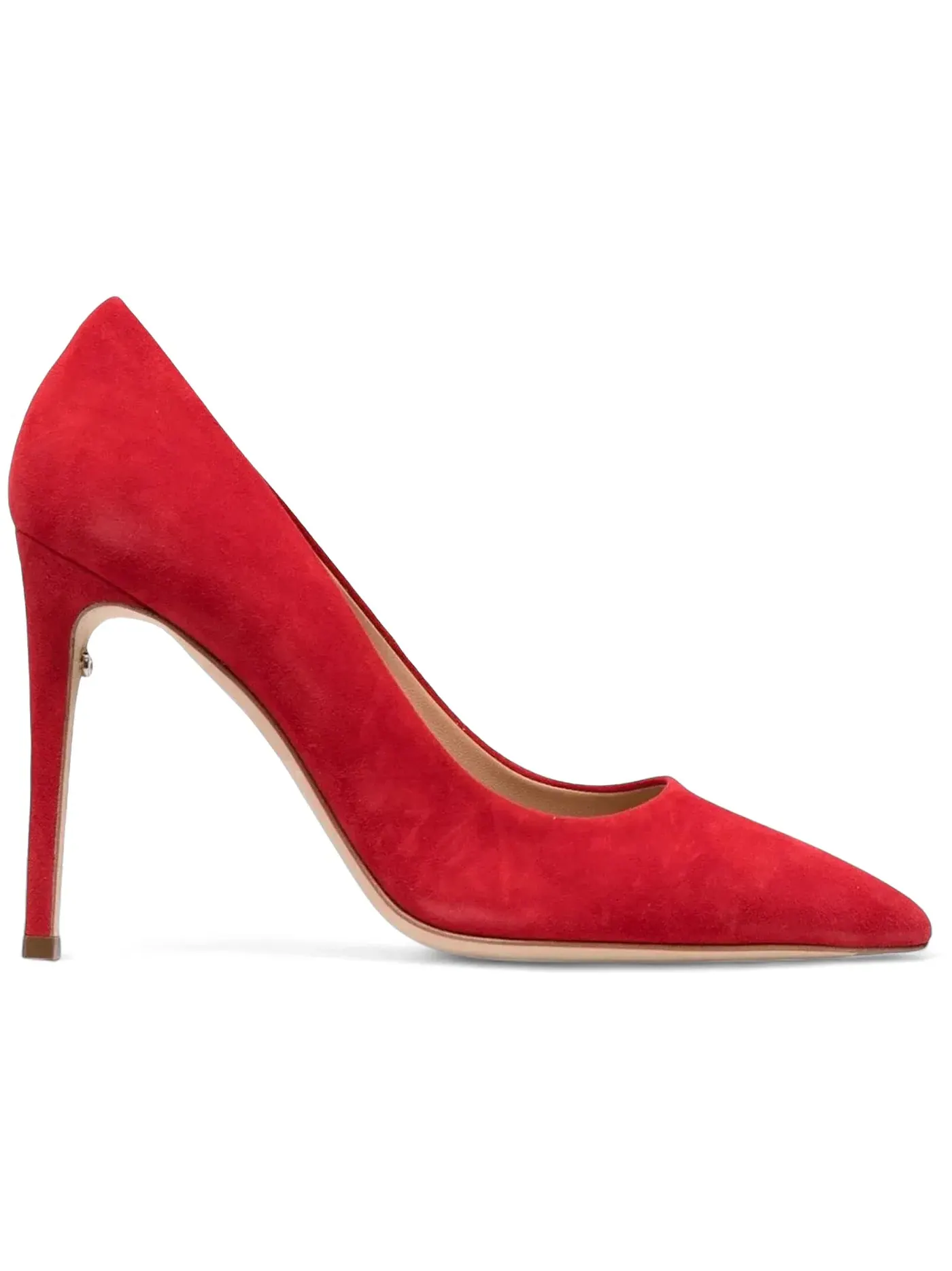 Женские туфли-лодочки на каблуке из замши Ferragamo — изображение 1 из 1, красный