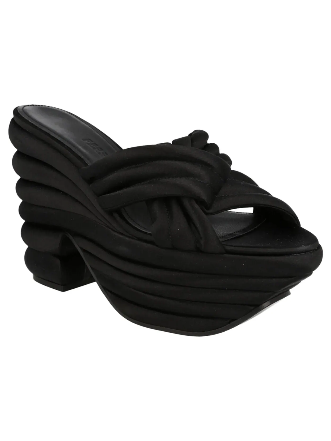 Женские сандалии на платформе Ferragamo Rey Platform Sandals — изображение 2 из 3, черный