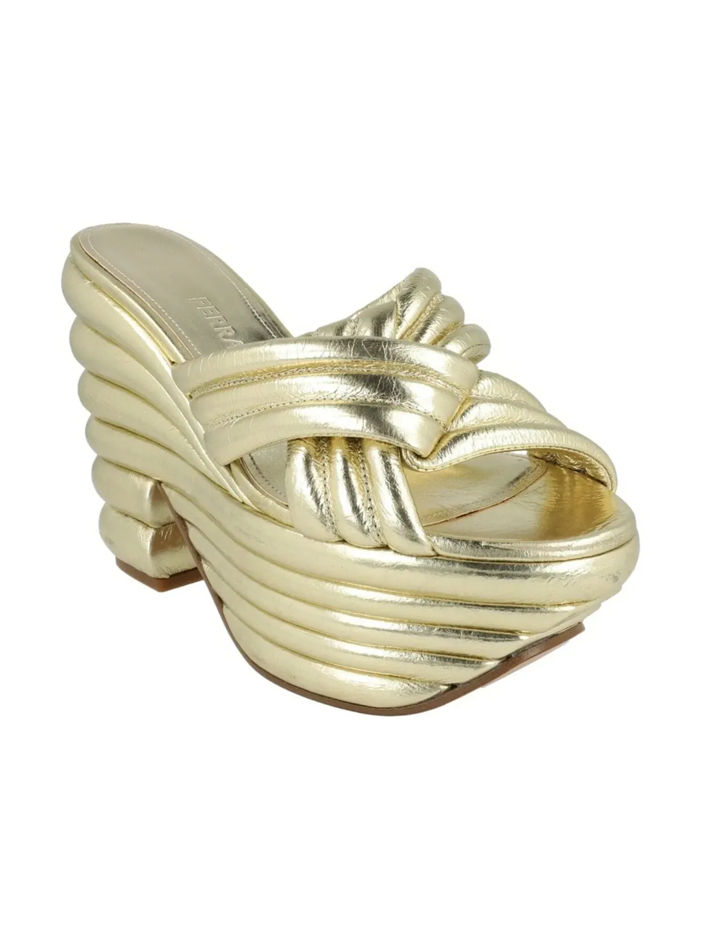 Женские сандалии-платформа Rey Platform Sandals Ferragamo — изображение 2 из 3, желтый