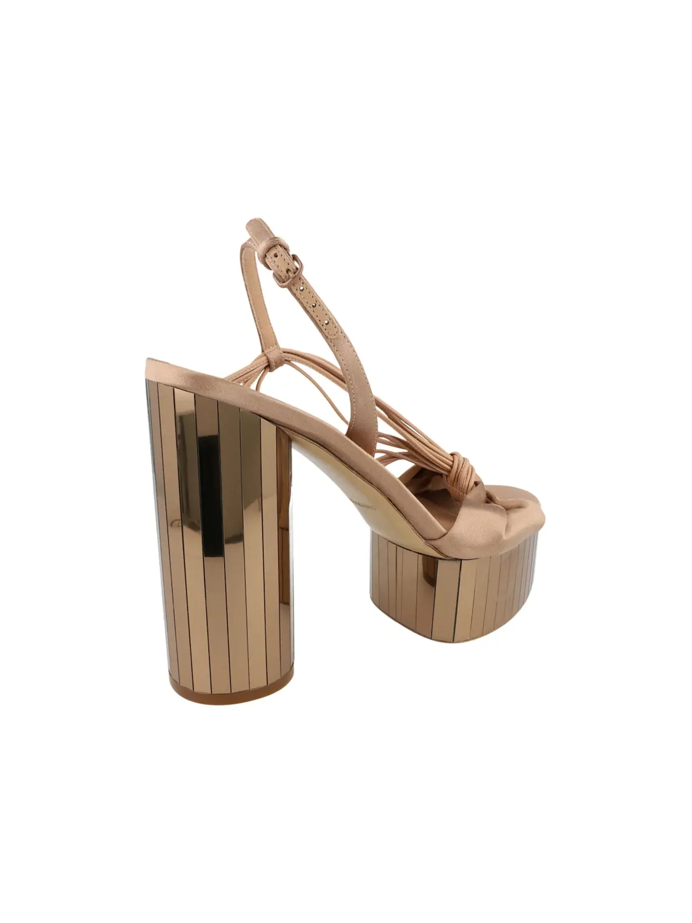 Женские туфли-лодочки на платформе с зеркальным покрытием Ferragamo Sabrina Mirrored Platform Heels — изображение 3 из 3
