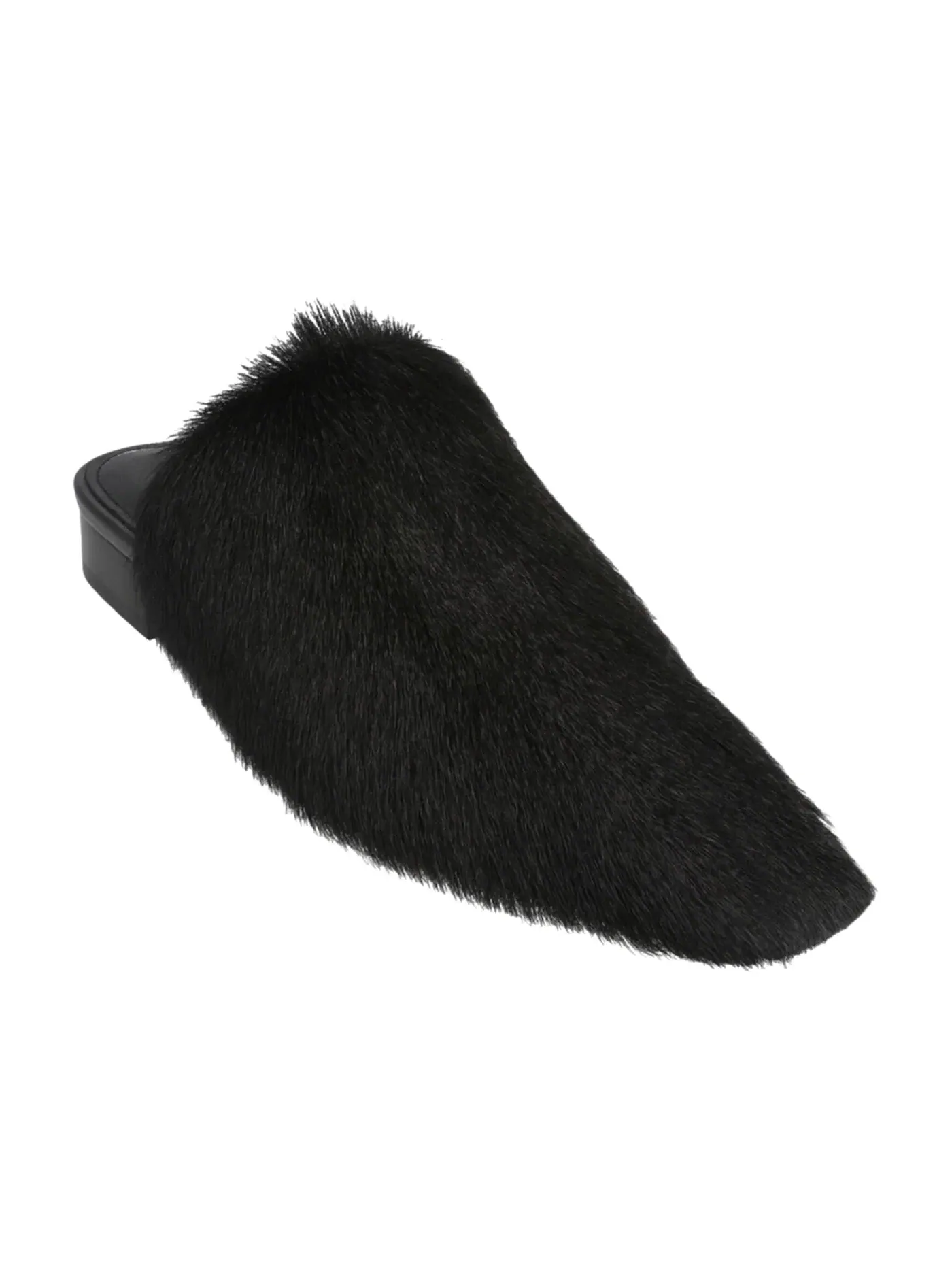 Женские меховые мюли Ferragamo Selestina Fur Mules Ferragamo — изображение 2 из 3, черный